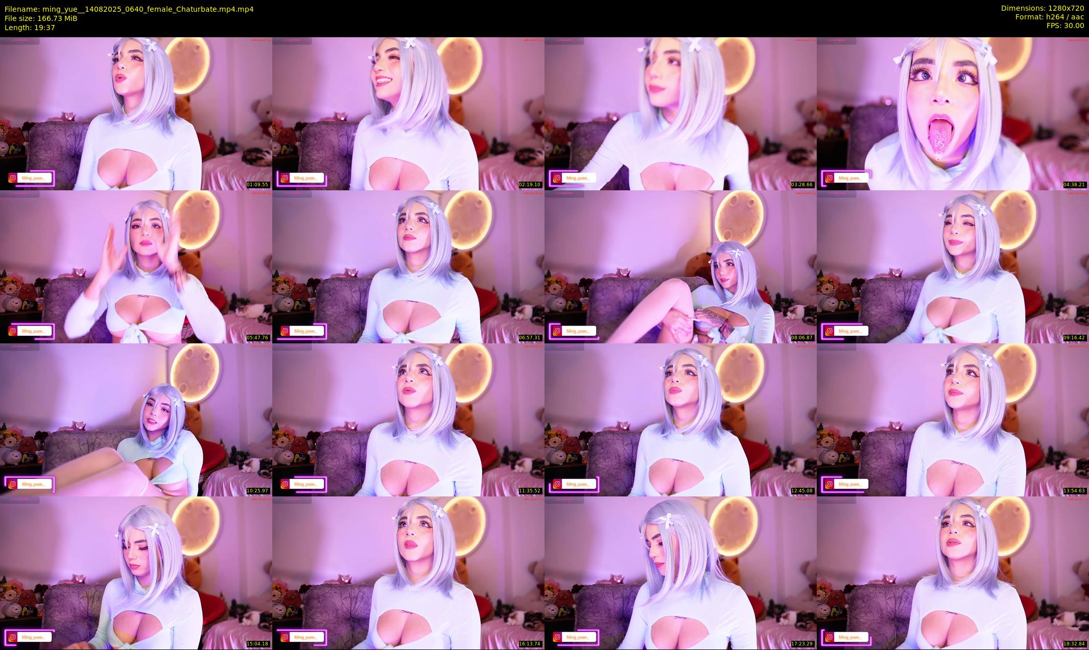 ming_yue_ — 20 minute Chaturbate female cam show recording, 720p, Aug 14, 2025