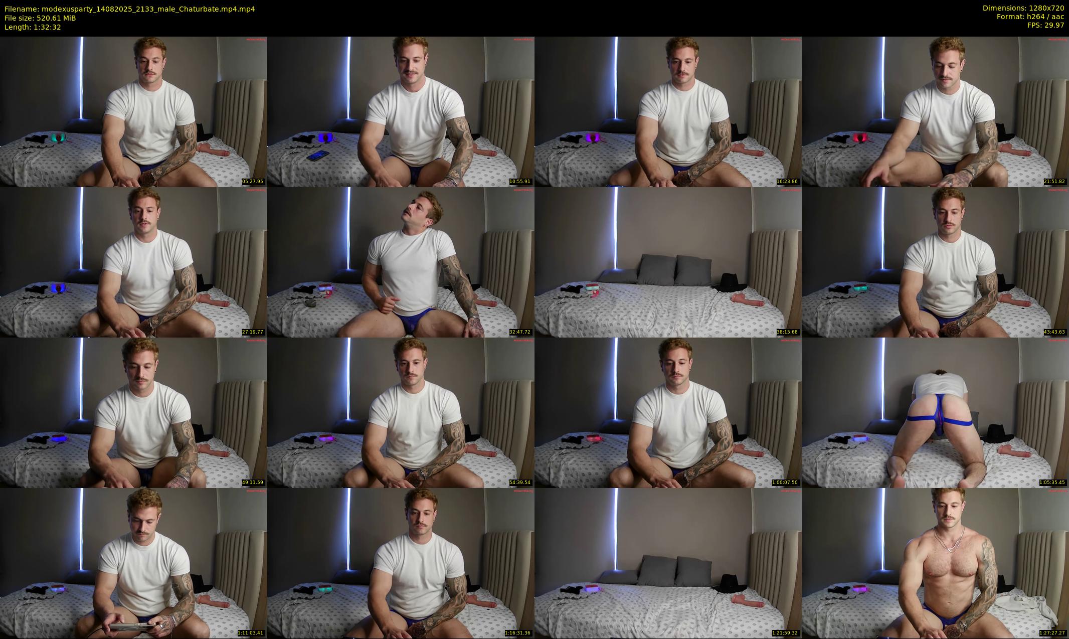 modexusparty — 93 minute Chaturbate male cam show recording, 720p, Aug 14, 2025