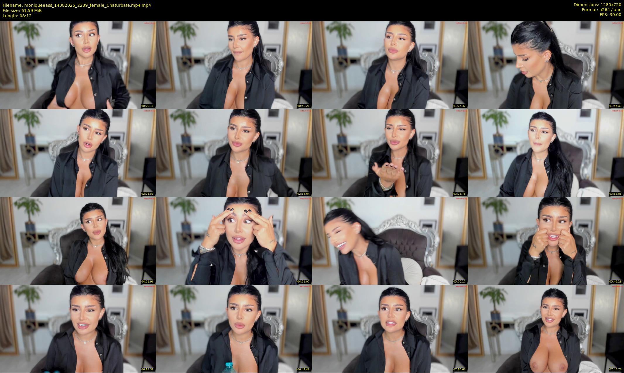 moniqueeass — 9 minute Chaturbate female cam show recording, 720p, Aug 14, 2025
