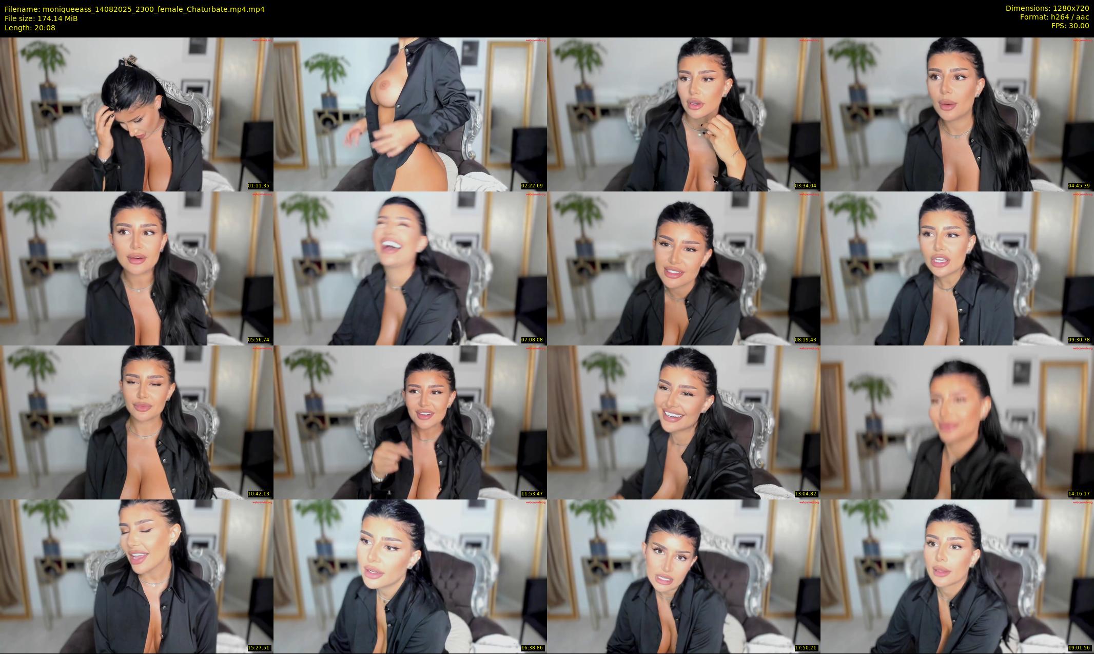 moniqueeass — 21 minute Chaturbate female cam show recording, 720p, Aug 14, 2025
