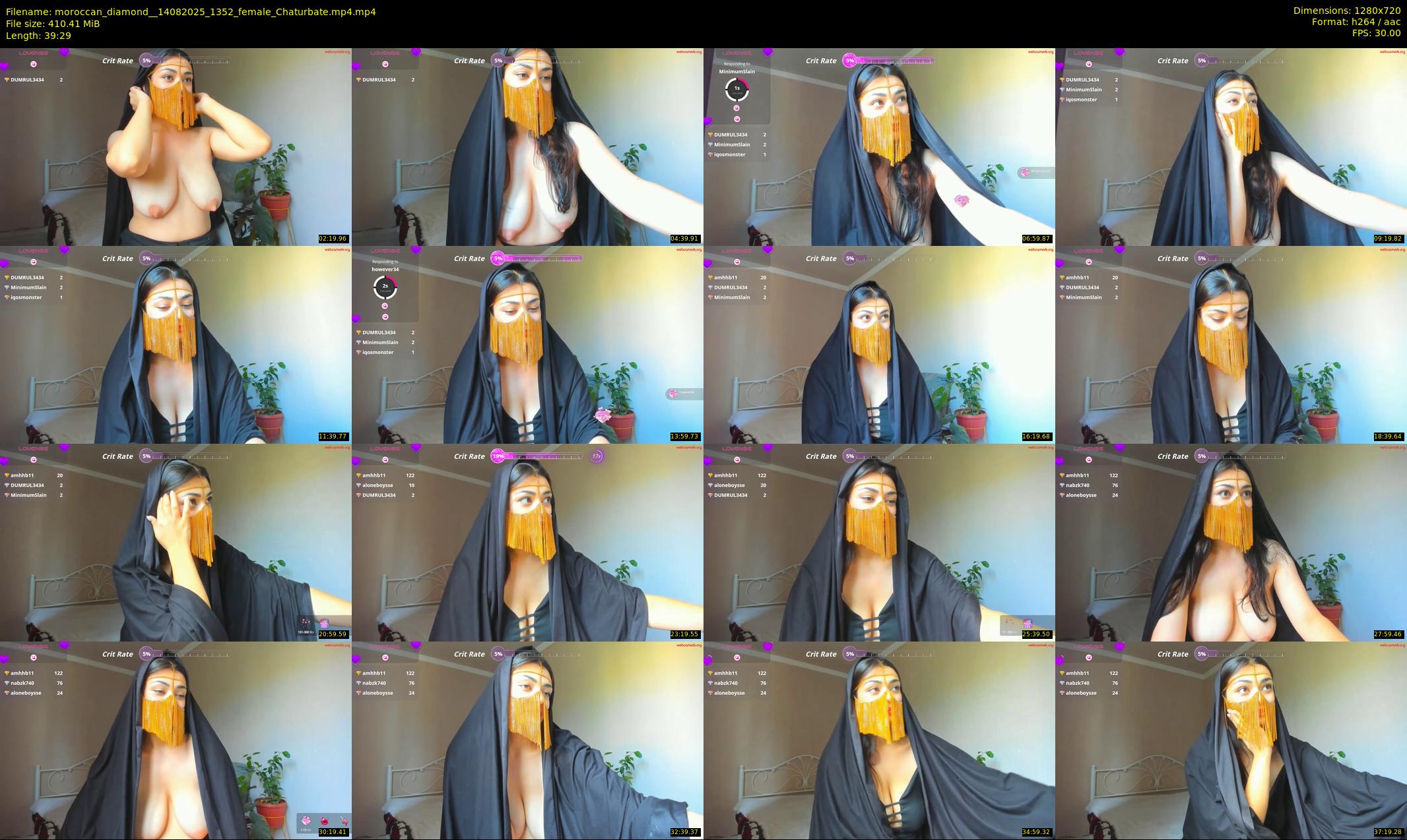 moroccan_diamond_ — 40 minute Chaturbate female cam show recording, 720p, Aug 14, 2025