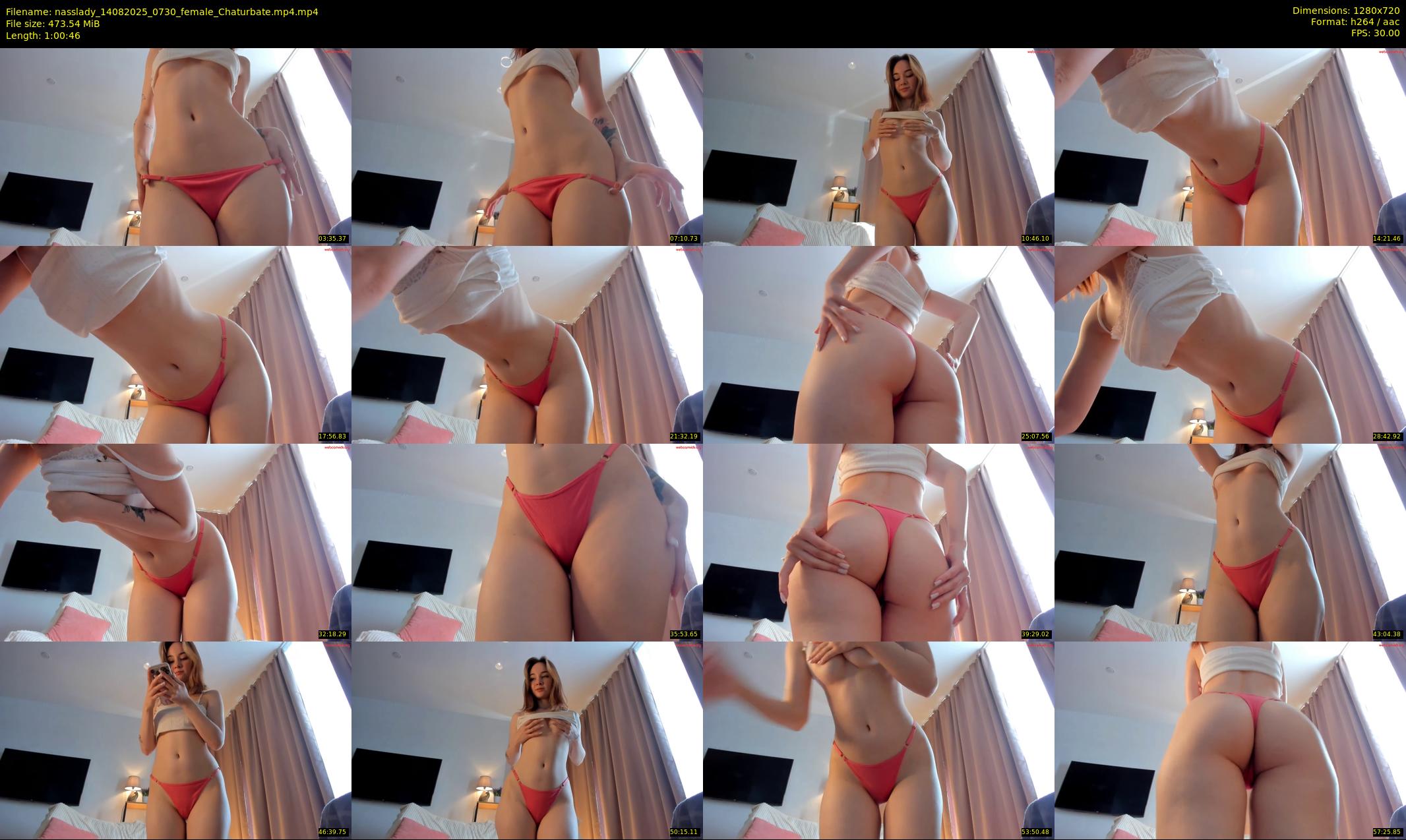 nasslady — 61 minute Chaturbate female cam show recording, 720p, Aug 14, 2025