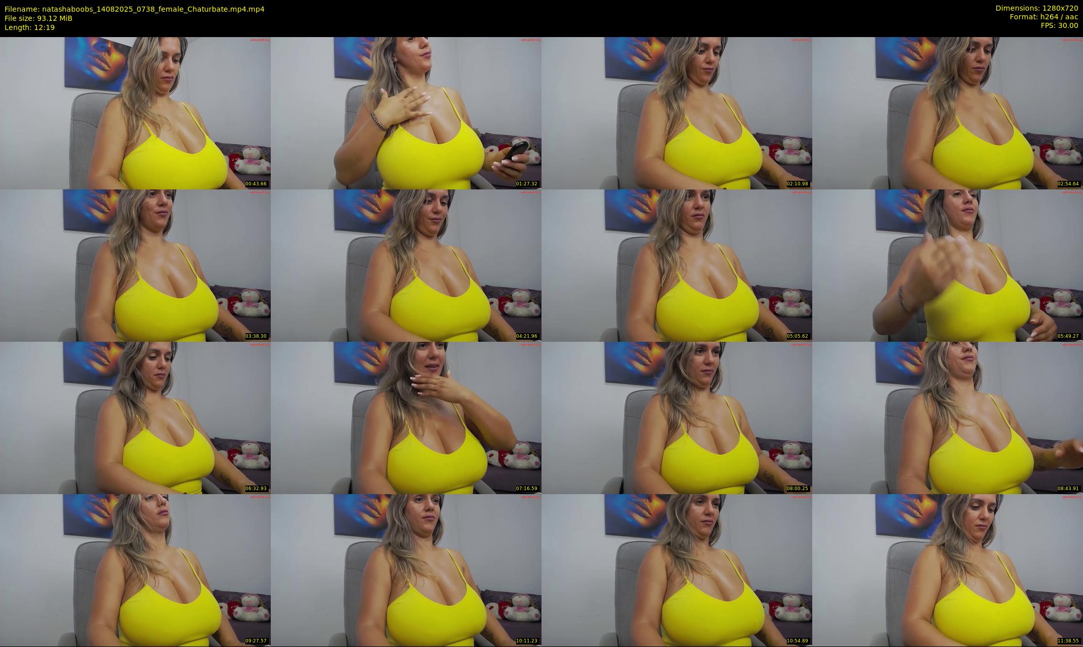 natashaboobs — 13 minute Chaturbate female cam show recording, 720p, Aug 14, 2025
