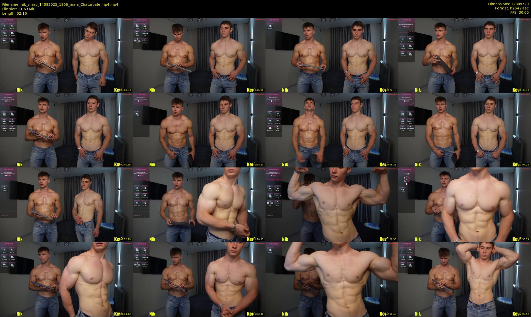nik_sharp — 3 minute Chaturbate male cam show recording, 720p, Aug 14, 2025