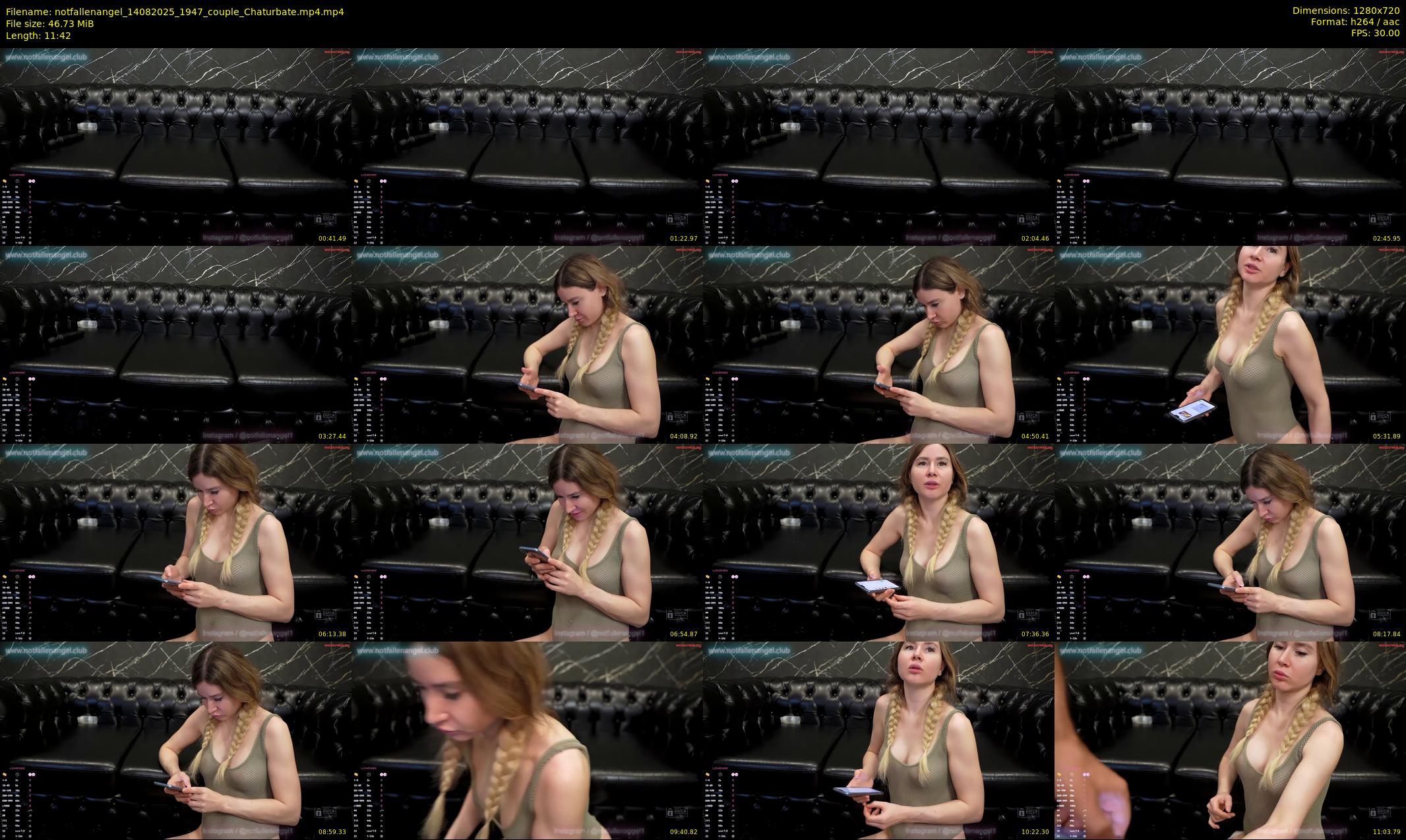 notfallenangel — 12 minute Chaturbate couple cam show recording, 720p, Aug 14, 2025