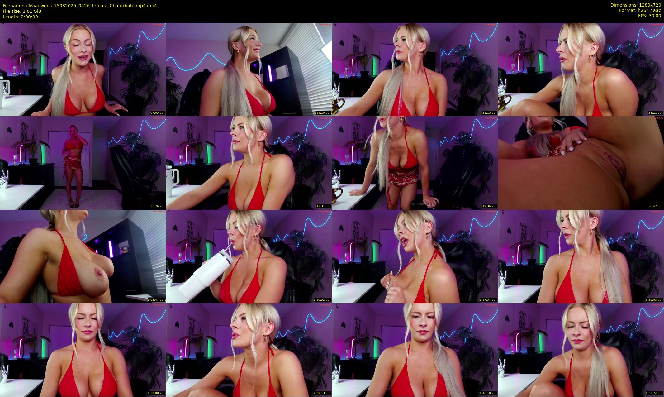 oliviaowens — 120 minute Chaturbate female cam show recording, 720p, Aug 15, 2025