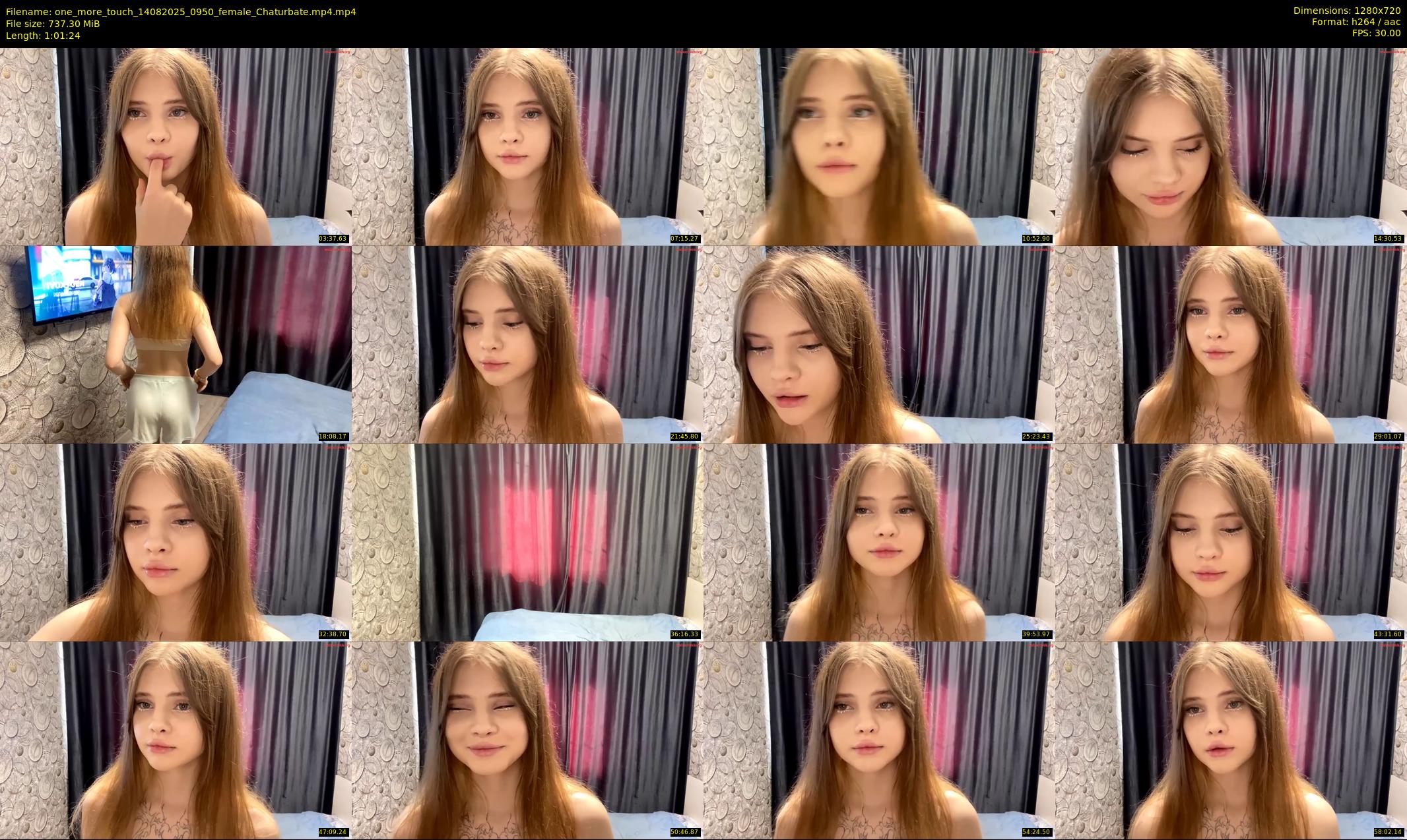 one_more_touch — 62 minute Chaturbate female cam show recording, 720p, Aug 14, 2025