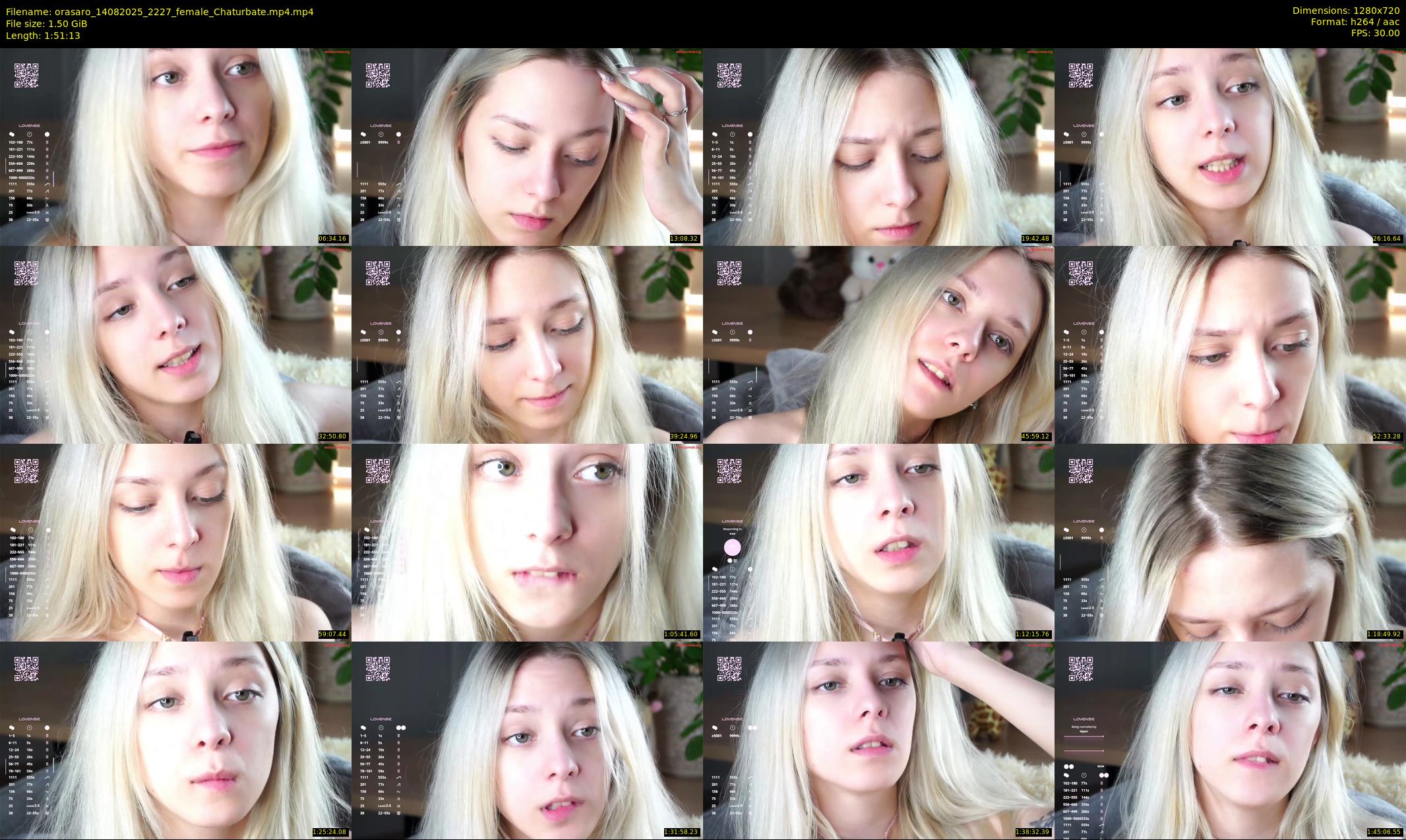 orasaro — 112 minute Chaturbate female cam show recording, 720p, Aug 14, 2025