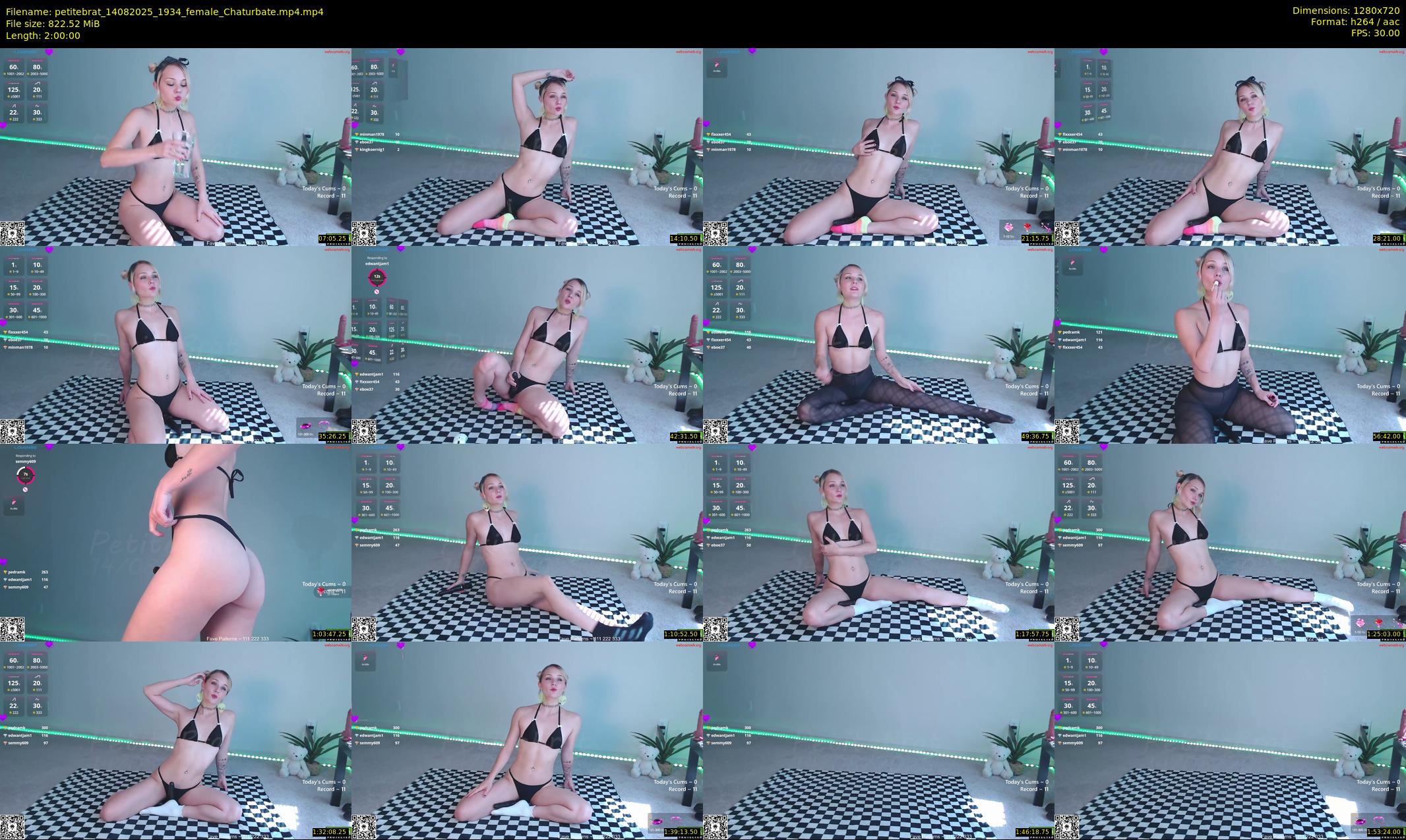 petitebrat — 120 minute Chaturbate female cam show recording, 720p, Aug 14, 2025