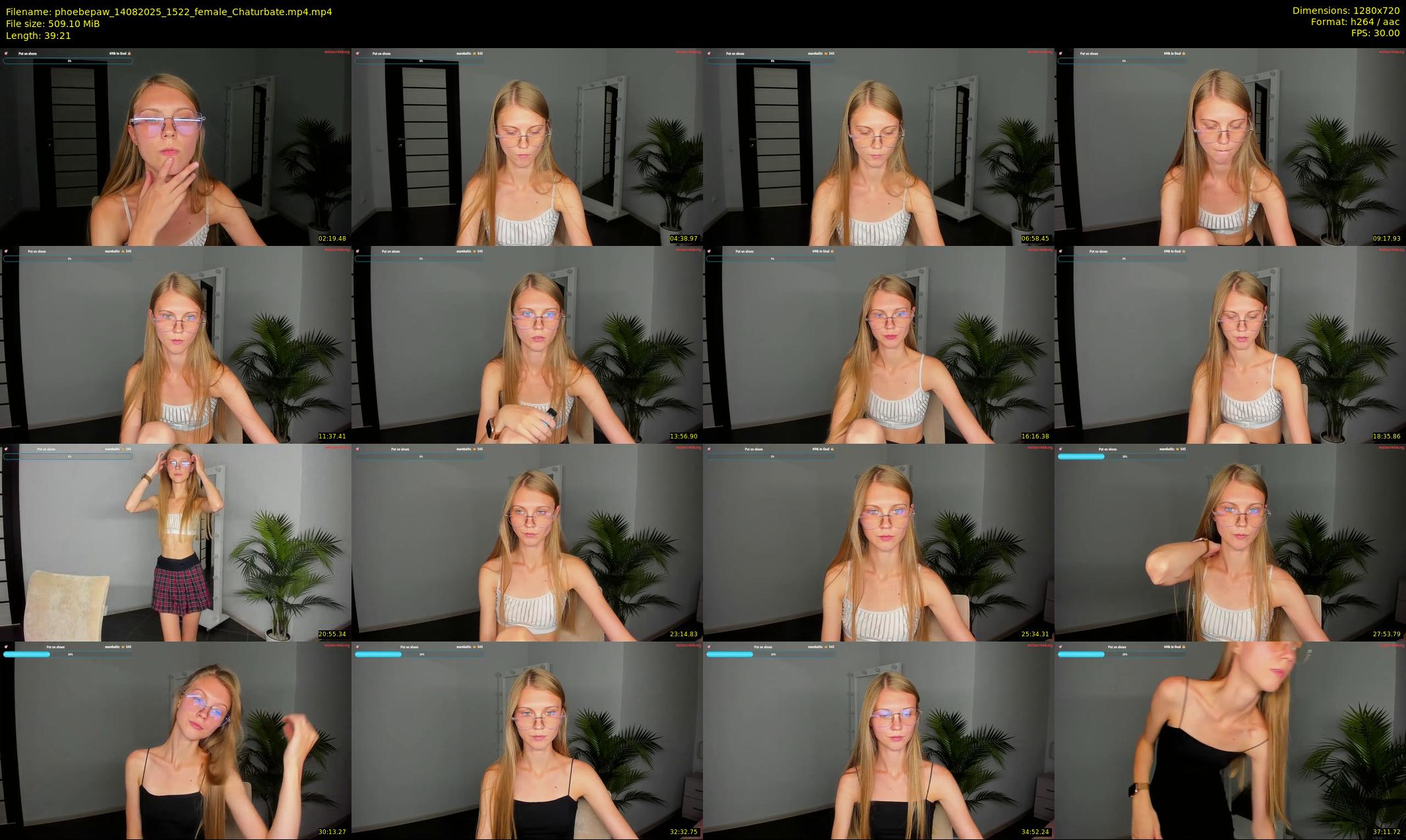 phoebepaw — 40 minute Chaturbate female cam show recording, 720p, Aug 14, 2025
