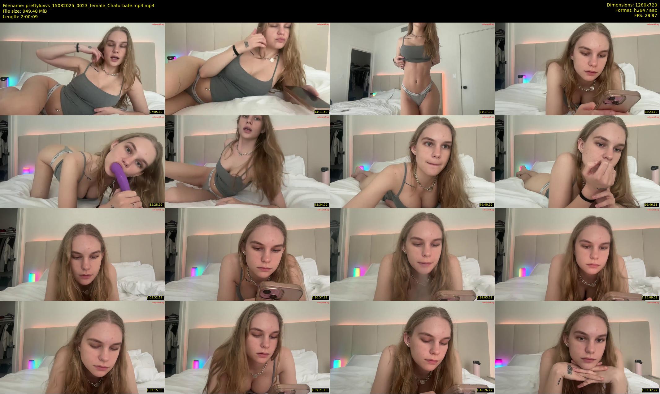 prettyluvvs — 121 minute Chaturbate female cam show recording, 720p, Aug 15, 2025