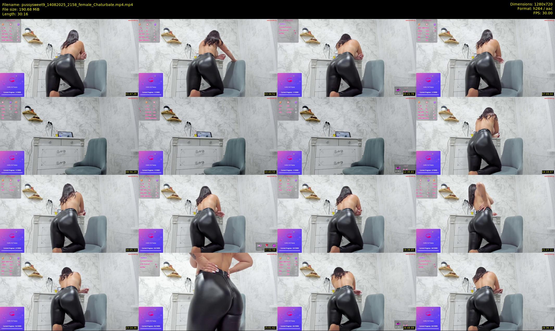 pussysweet9 — 31 minute Chaturbate female cam show recording, 720p, Aug 14, 2025