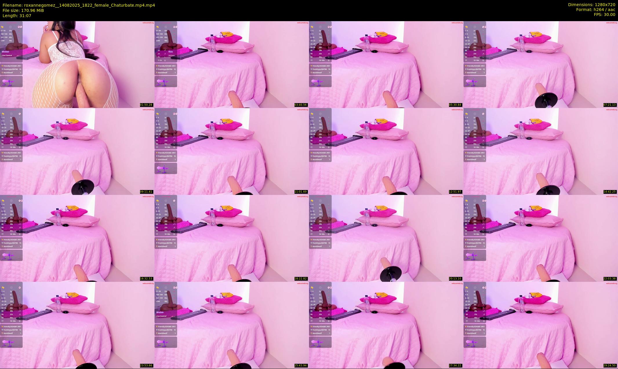 roxannegomez_ — 32 minute Chaturbate female cam show recording, 720p, Aug 14, 2025