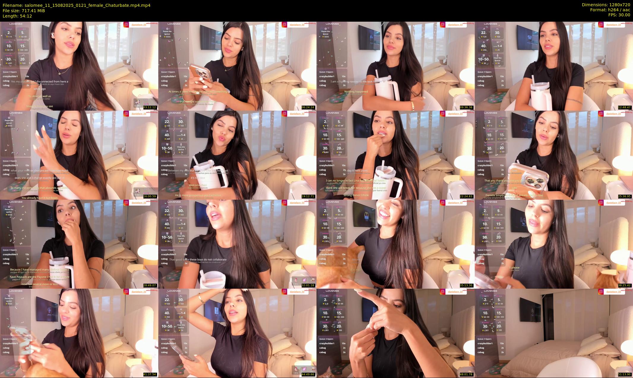 salomee_11 — 55 minute Chaturbate female cam show recording, 720p, Aug 15, 2025