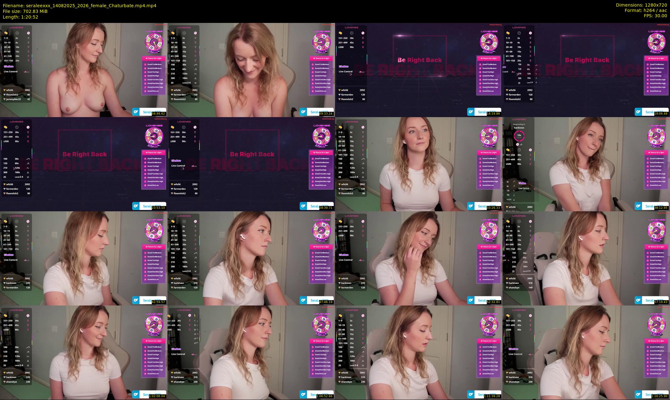 seraleexxx — 81 minute Chaturbate female cam show recording, 720p, Aug 14, 2025