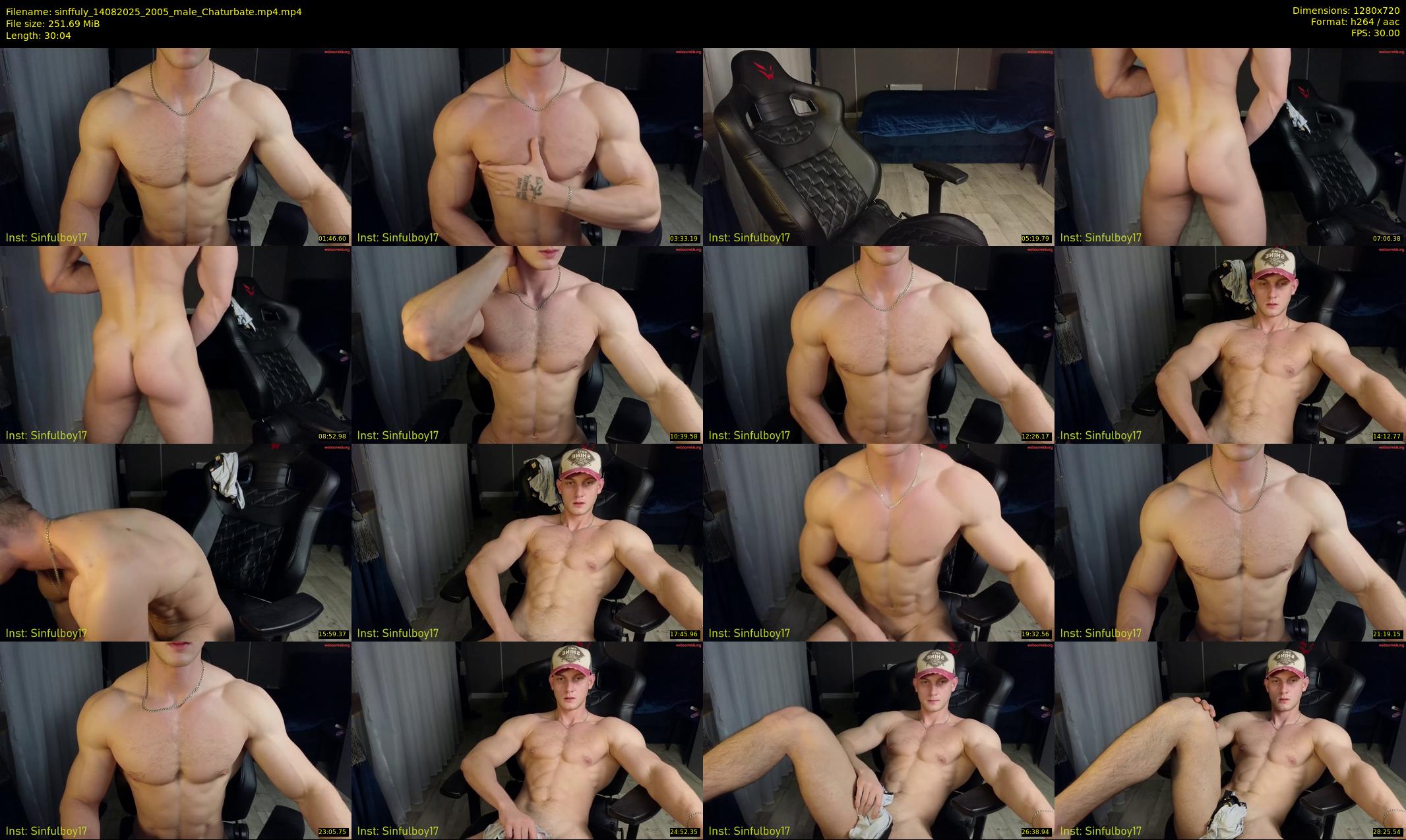 sinffuly — 31 minute Chaturbate male cam show recording, 720p, Aug 14, 2025