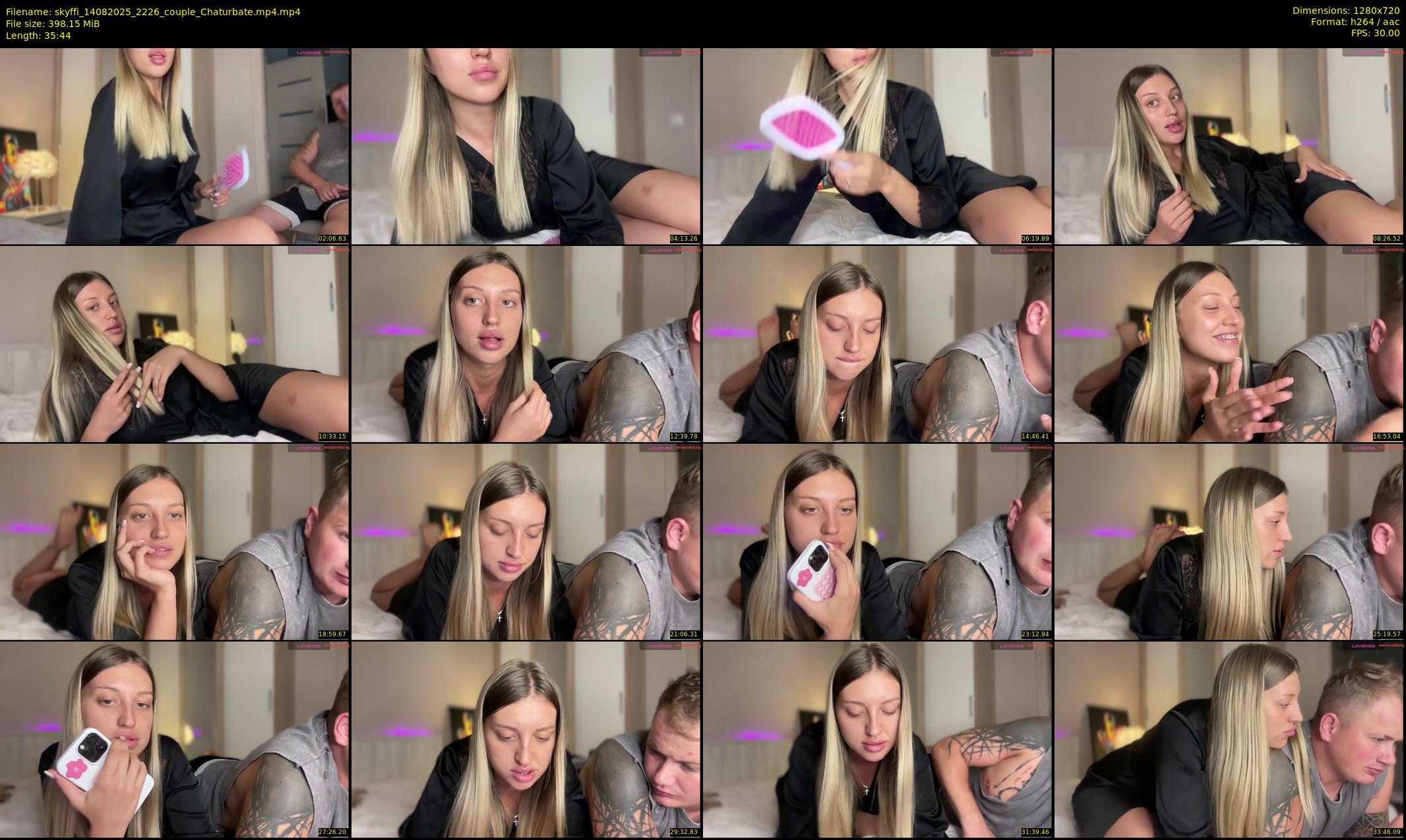 skyffi — 36 minute Chaturbate couple cam show recording, 720p, Aug 14, 2025