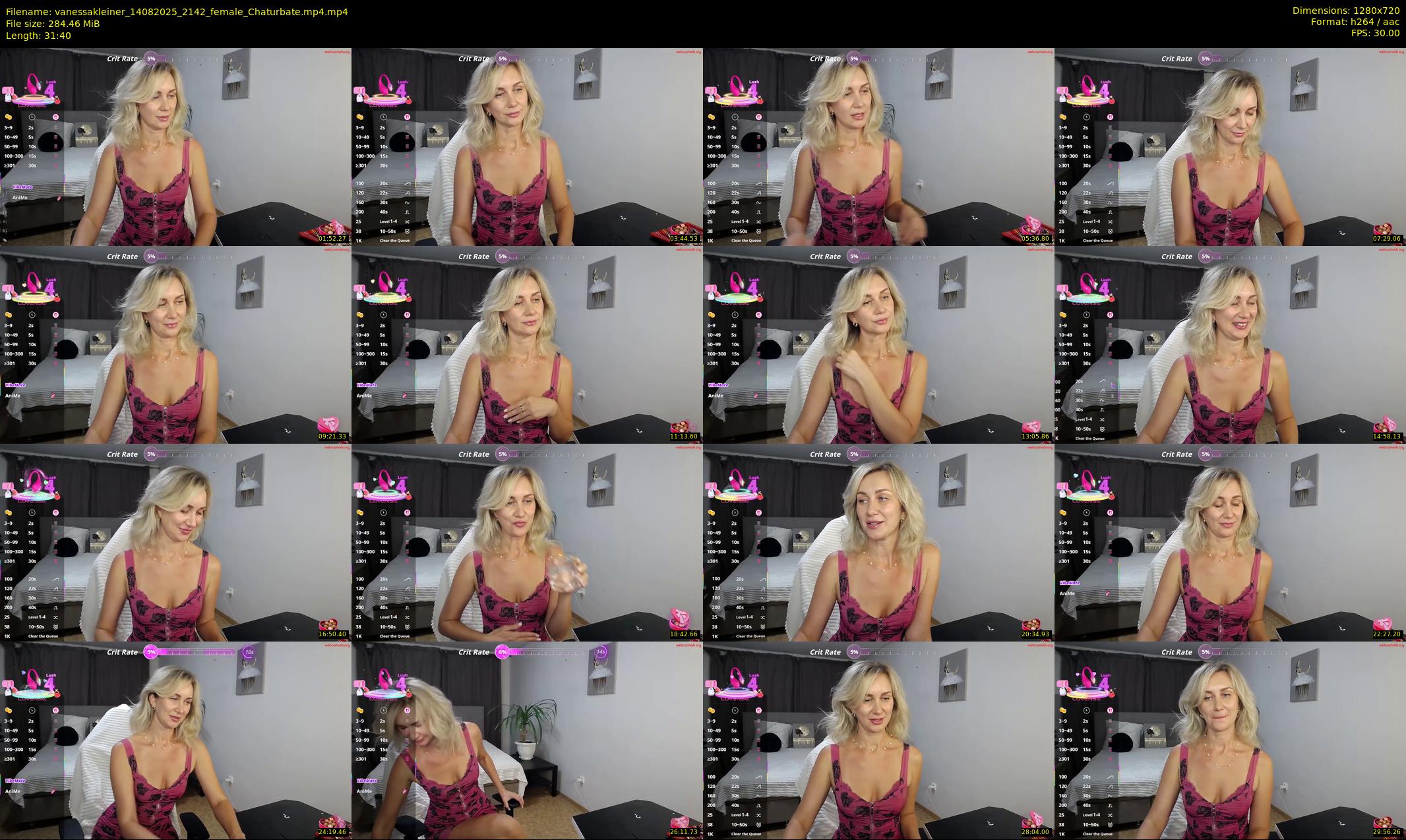 vanessakleiner — 32 minute Chaturbate female cam show recording, 720p, Aug 14, 2025