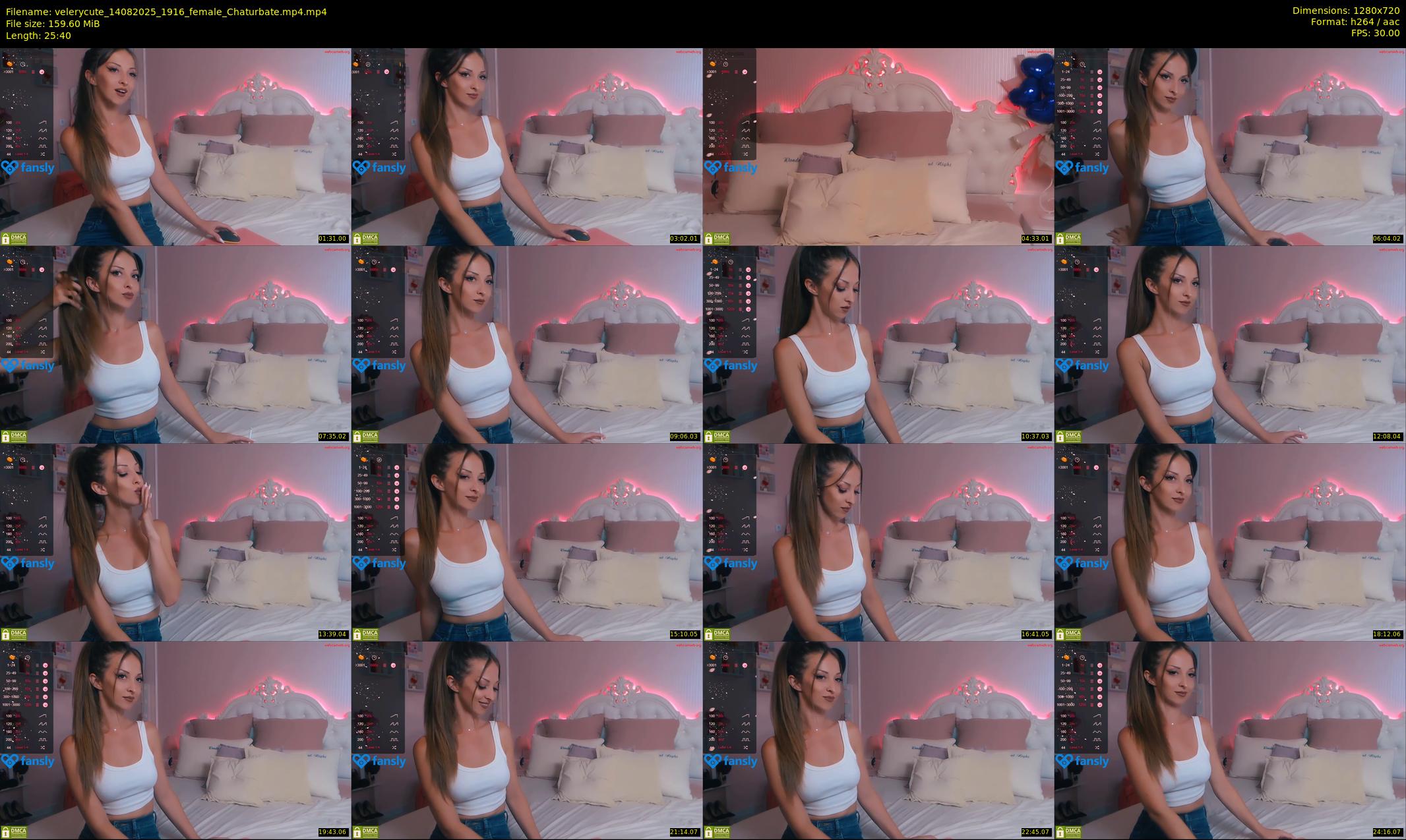 velerycute — 26 minute Chaturbate female cam show recording, 720p, Aug 14, 2025