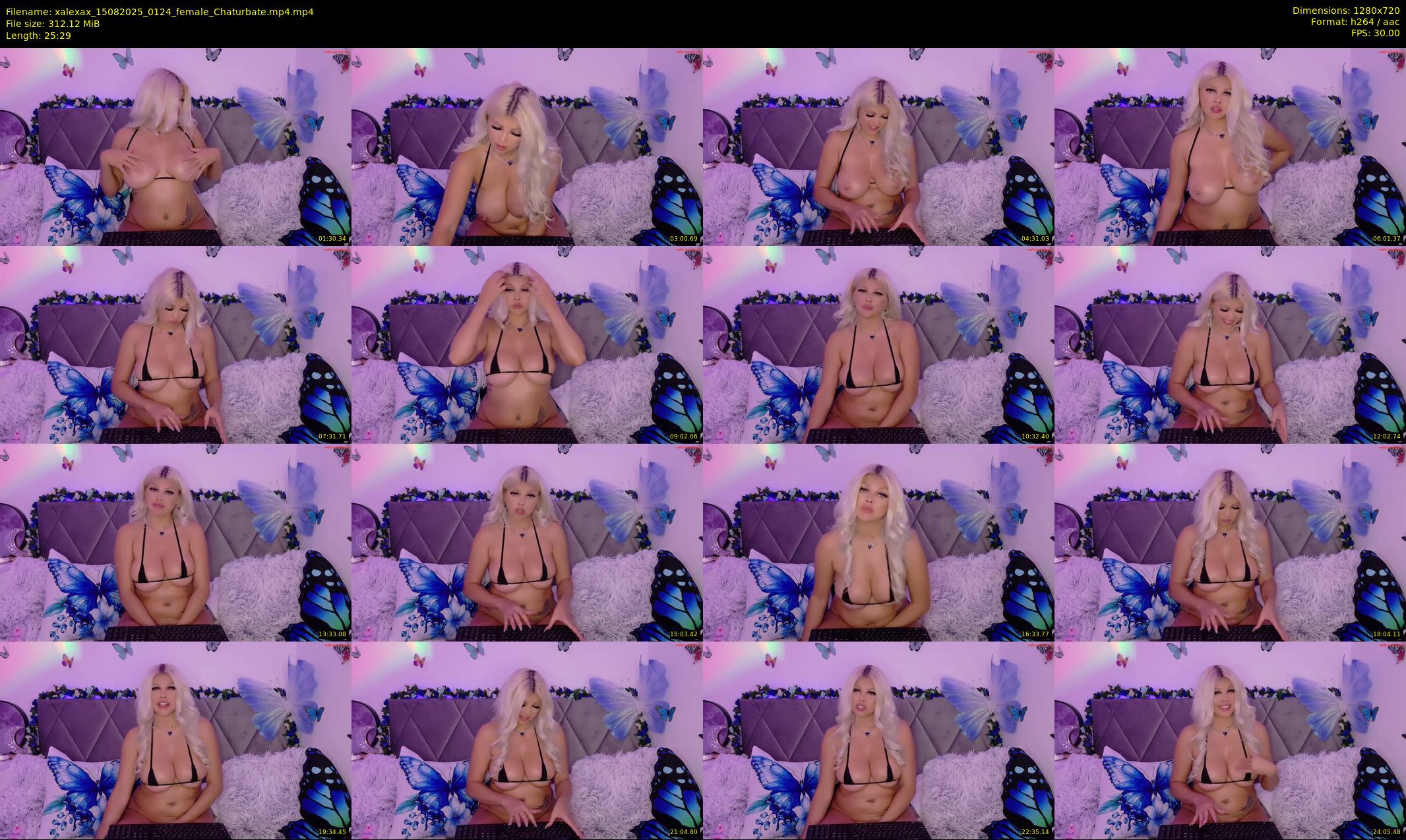 xalexax — 26 minute Chaturbate female cam show recording, 720p, Aug 15, 2025