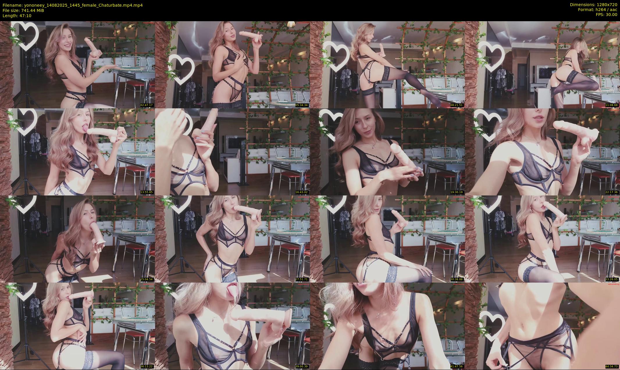 yononeey — 48 minute Chaturbate female cam show recording, 720p, Aug 14, 2025
