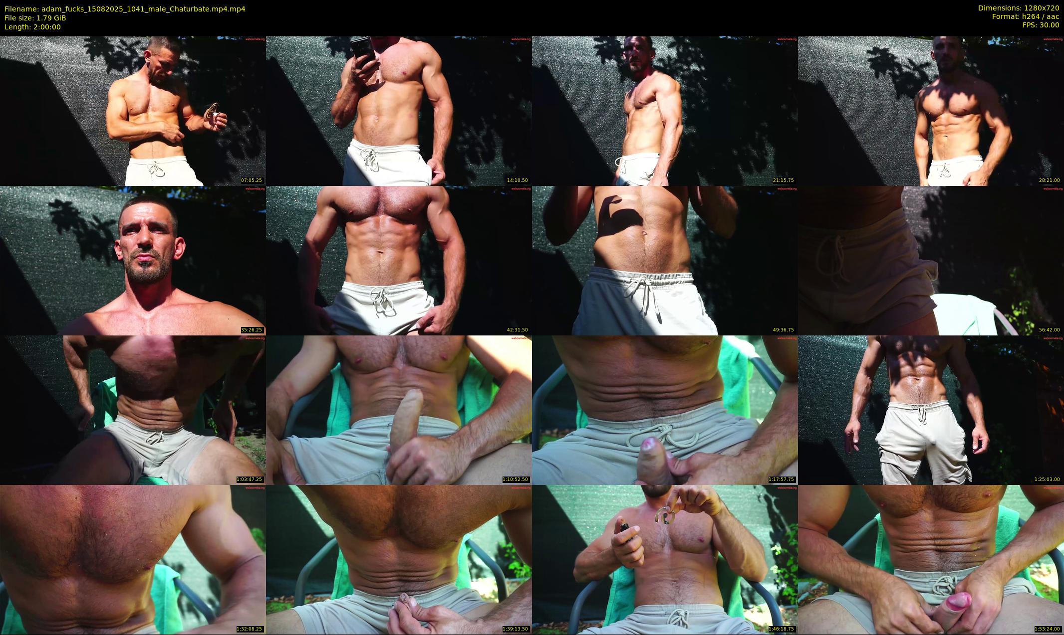 adam_fucks — 120 minute Chaturbate male cam show recording, 720p, Aug 15, 2025