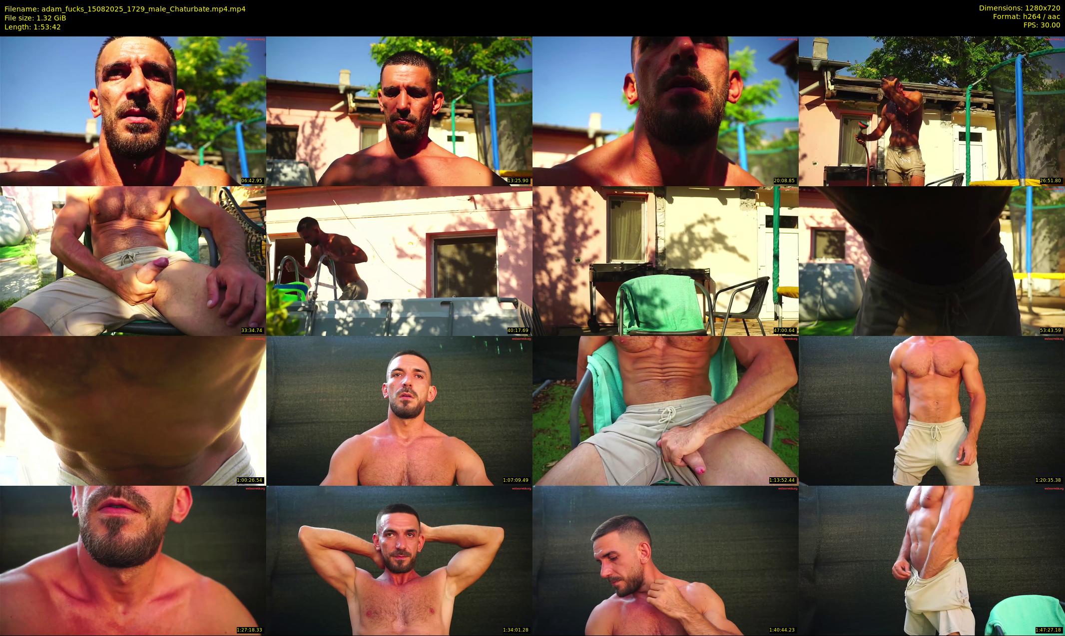 adam_fucks — 114 minute Chaturbate male cam show recording, 720p, Aug 15, 2025