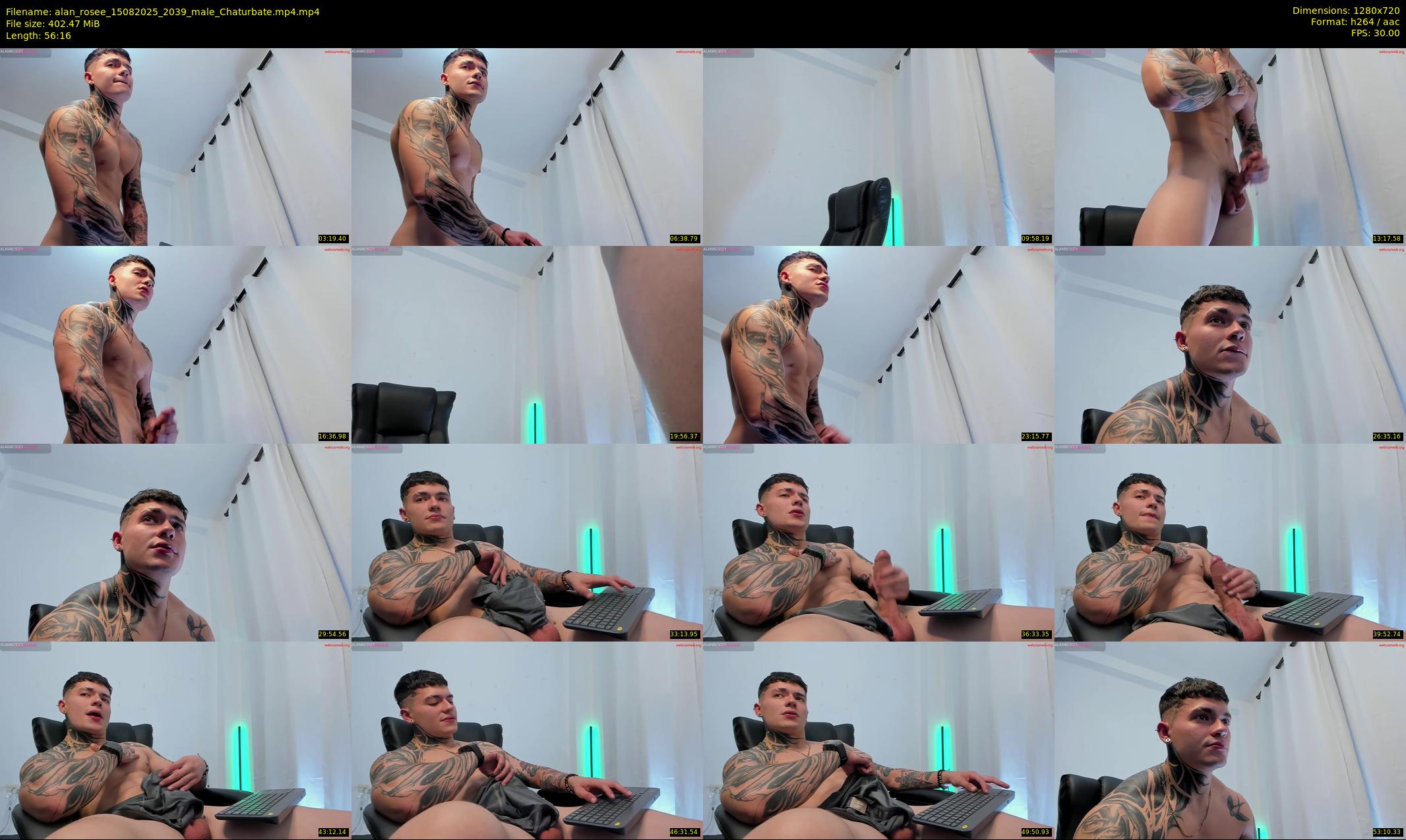 alan_rosee — 57 minute Chaturbate male cam show recording, 720p, Aug 15, 2025