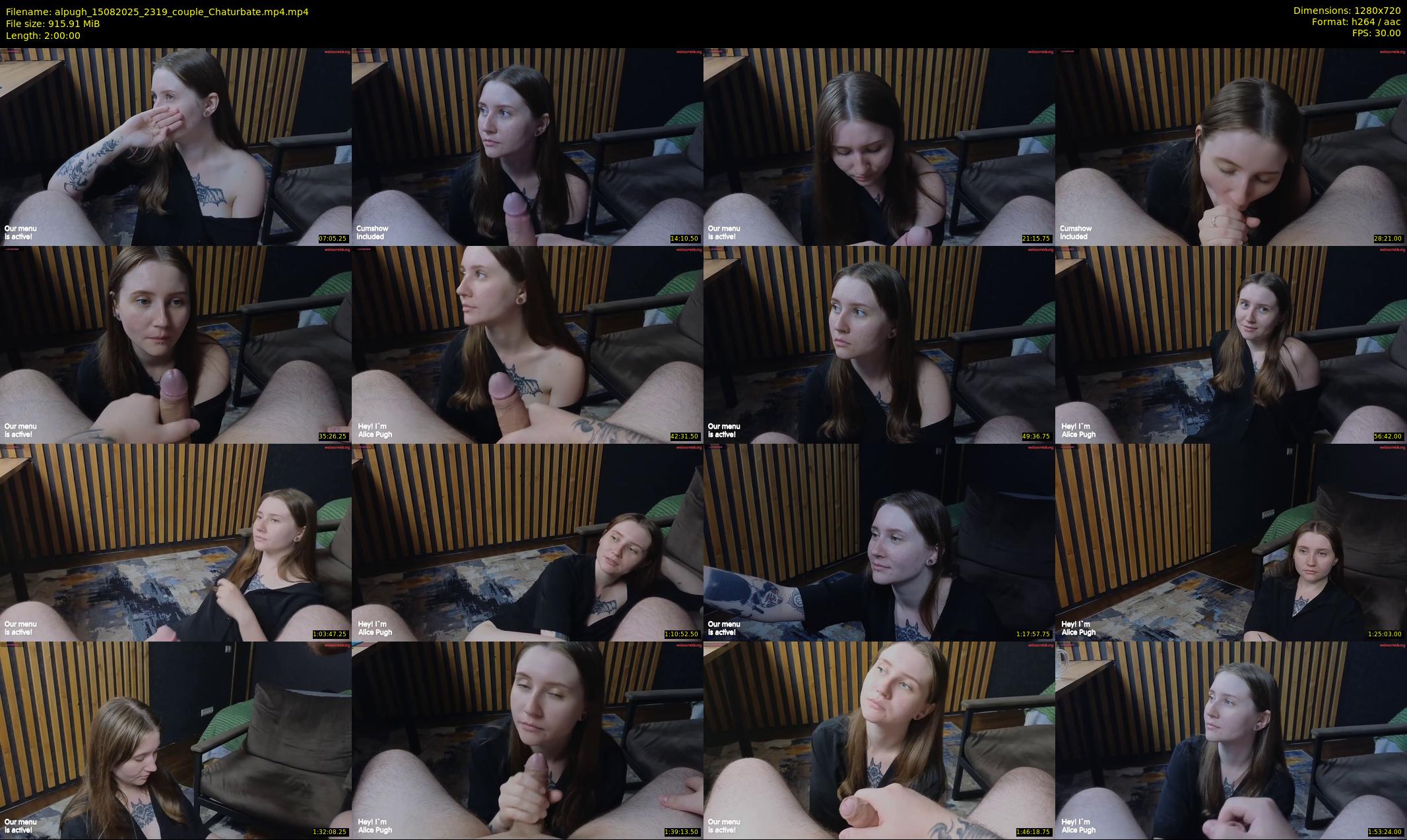 alpugh — 120 minute Chaturbate couple cam show recording, 720p, Aug 15, 2025