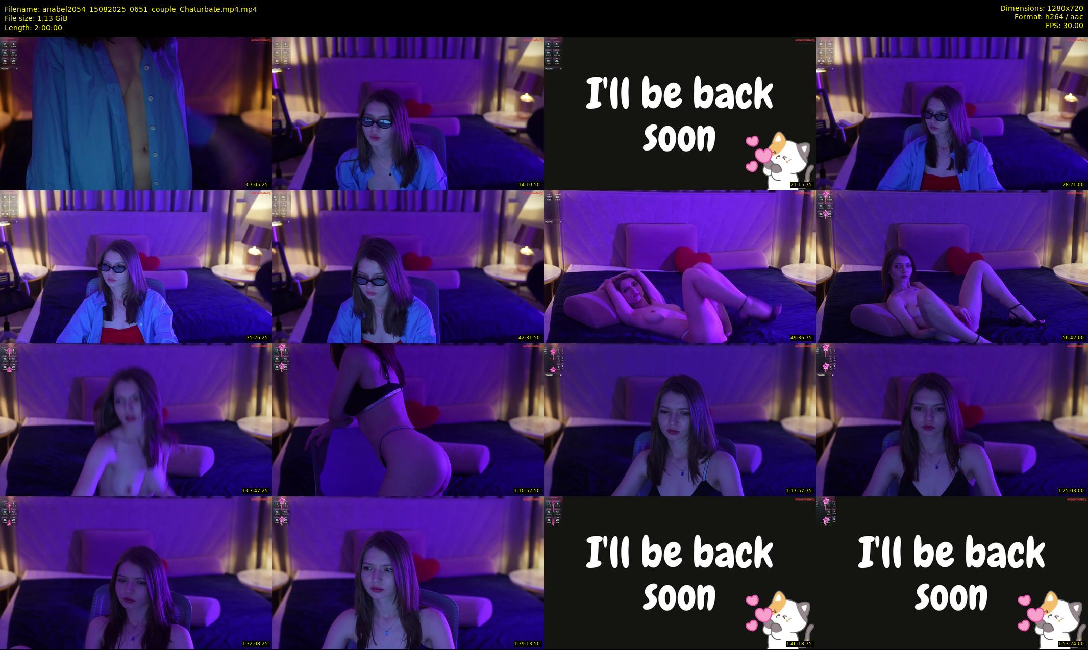 anabel2054 — 120 minute Chaturbate female cam show recording, 720p, Aug 15, 2025