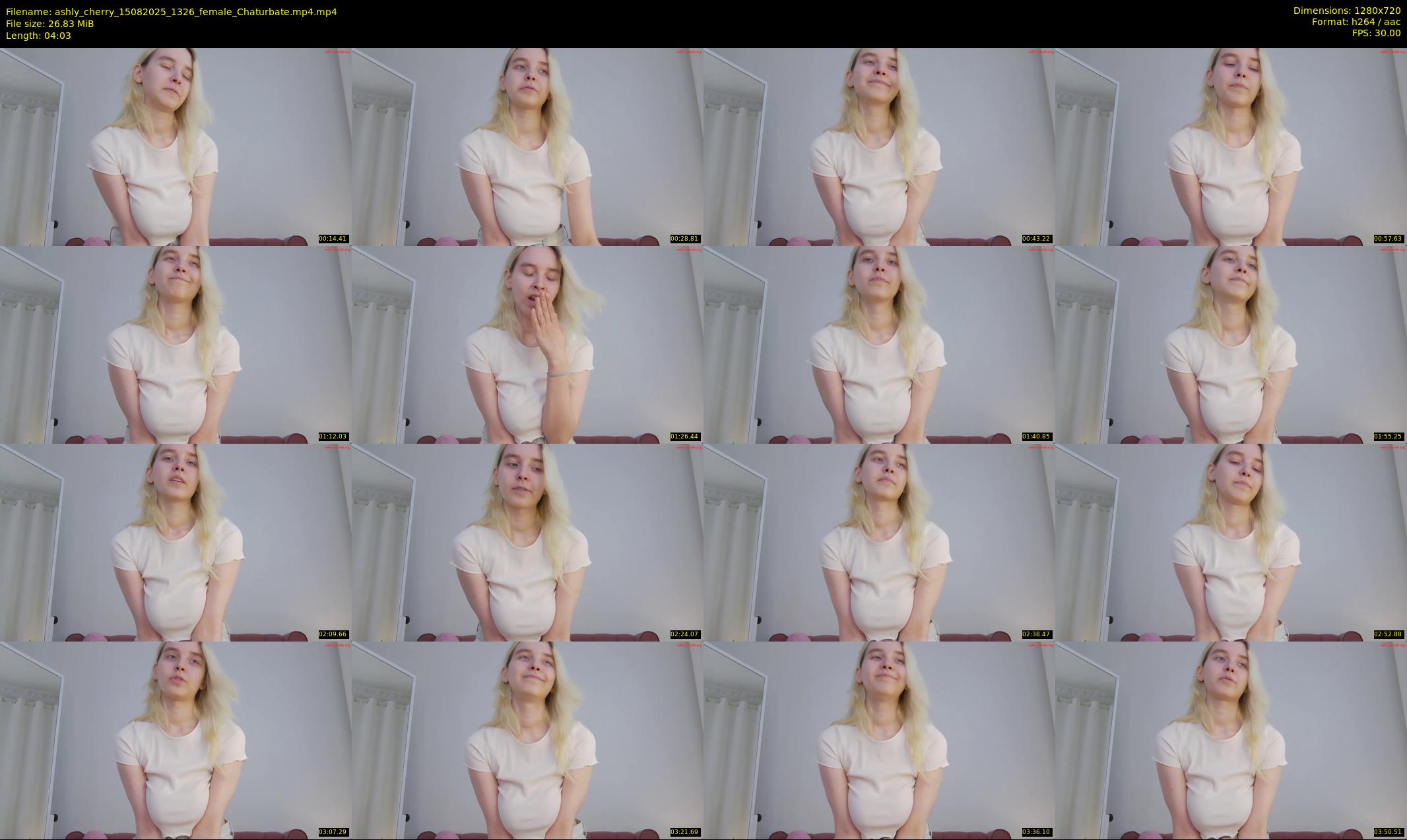 ashly_cherry — 5 minute Chaturbate female cam show recording, 720p, Aug 15, 2025
