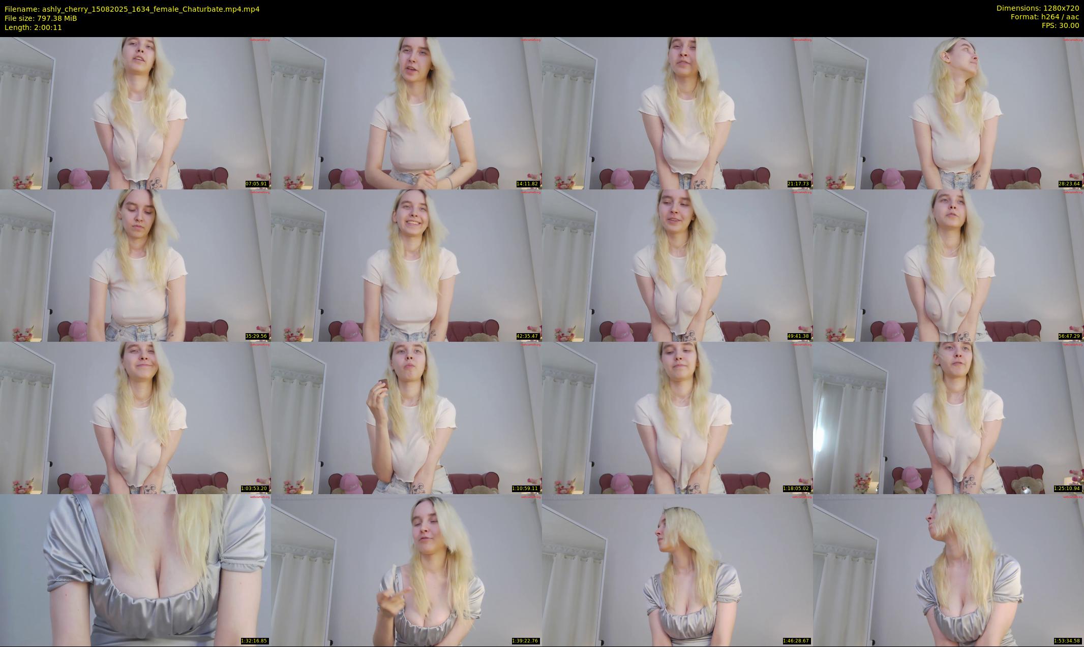 ashly_cherry — 121 minute Chaturbate female cam show recording, 720p, Aug 15, 2025