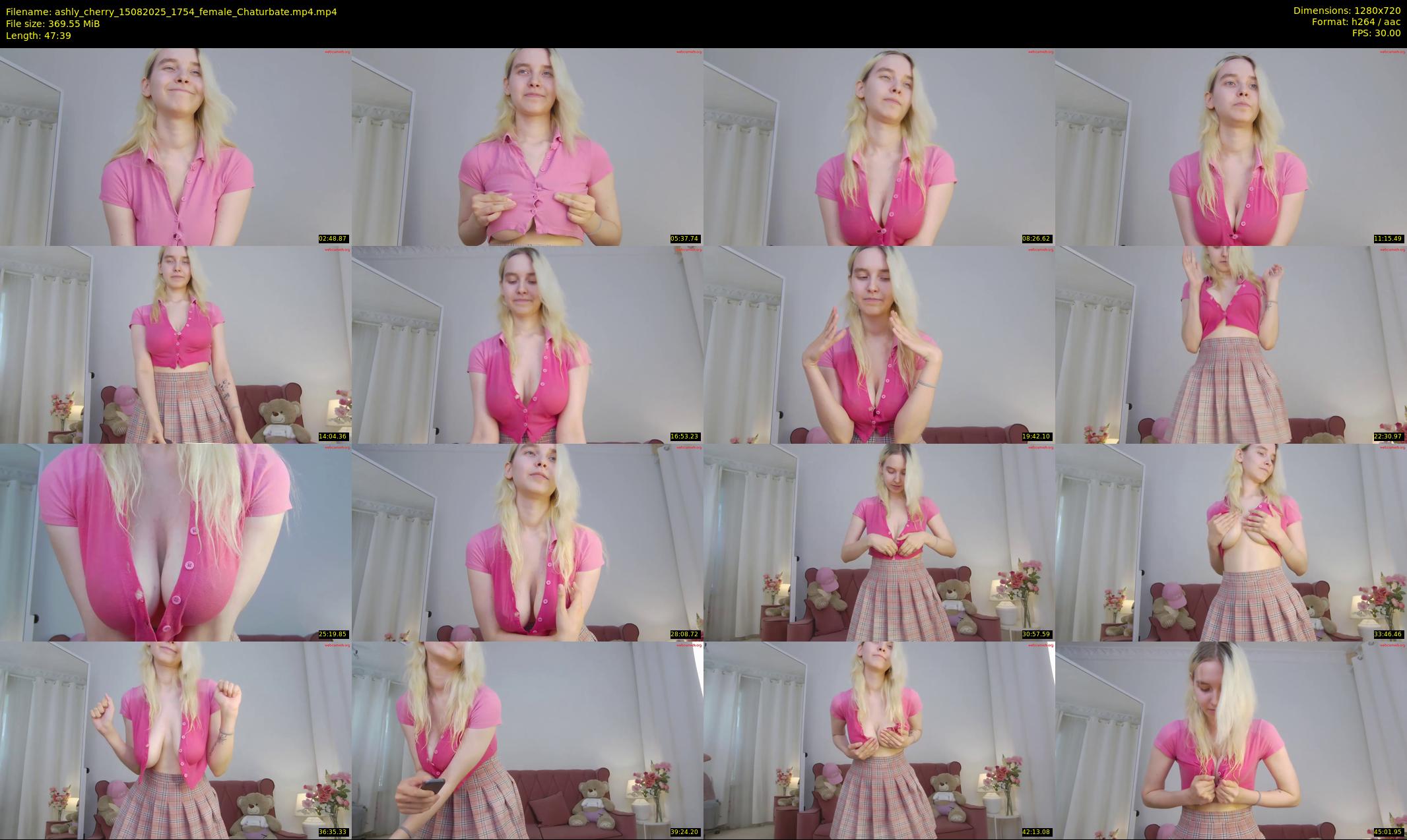 ashly_cherry — 48 minute Chaturbate female cam show recording, 720p, Aug 15, 2025