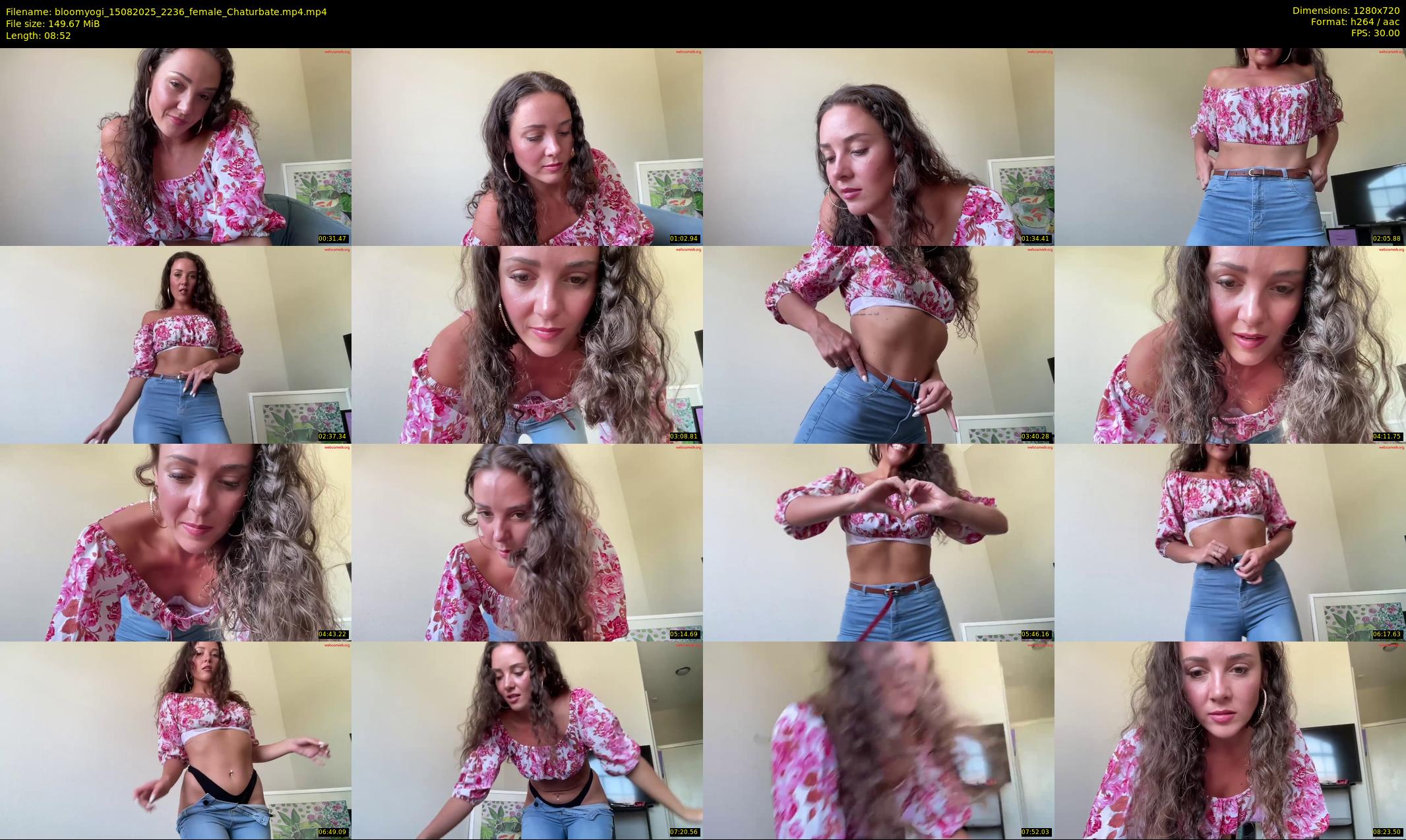 bloomyogi — 9 minute Chaturbate female cam show recording, 720p, Aug 15, 2025
