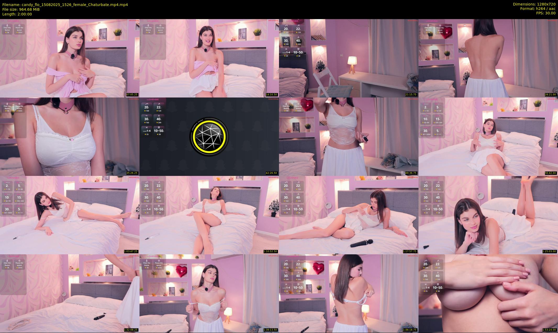 candy_flo — 120 minute Chaturbate female cam show recording, 720p, Aug 15, 2025