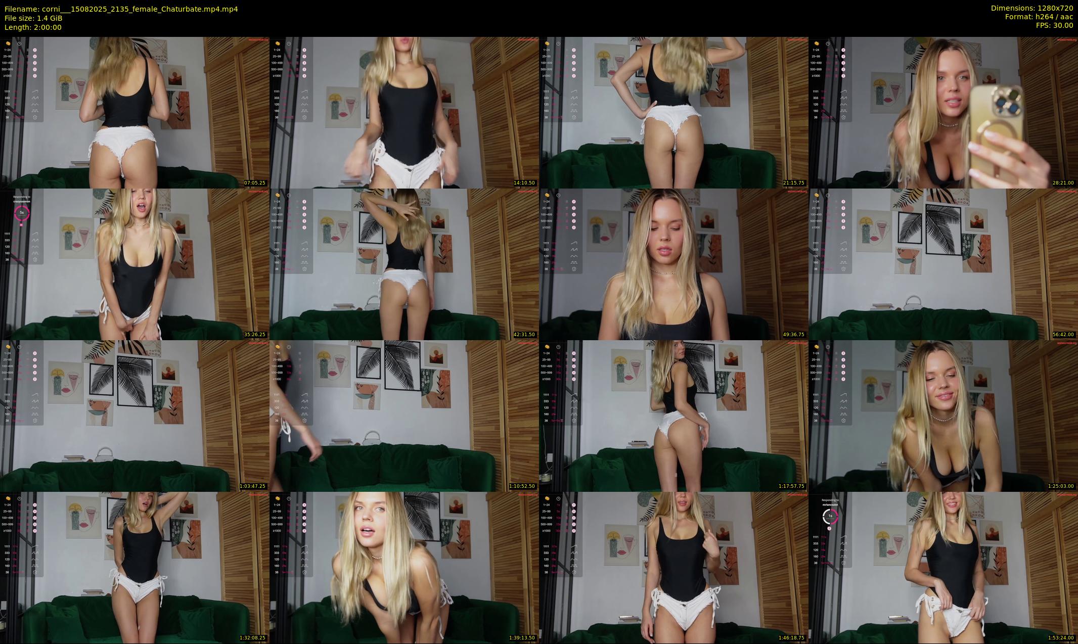 corni__ — 120 minute Chaturbate female cam show recording, 720p, Aug 15, 2025