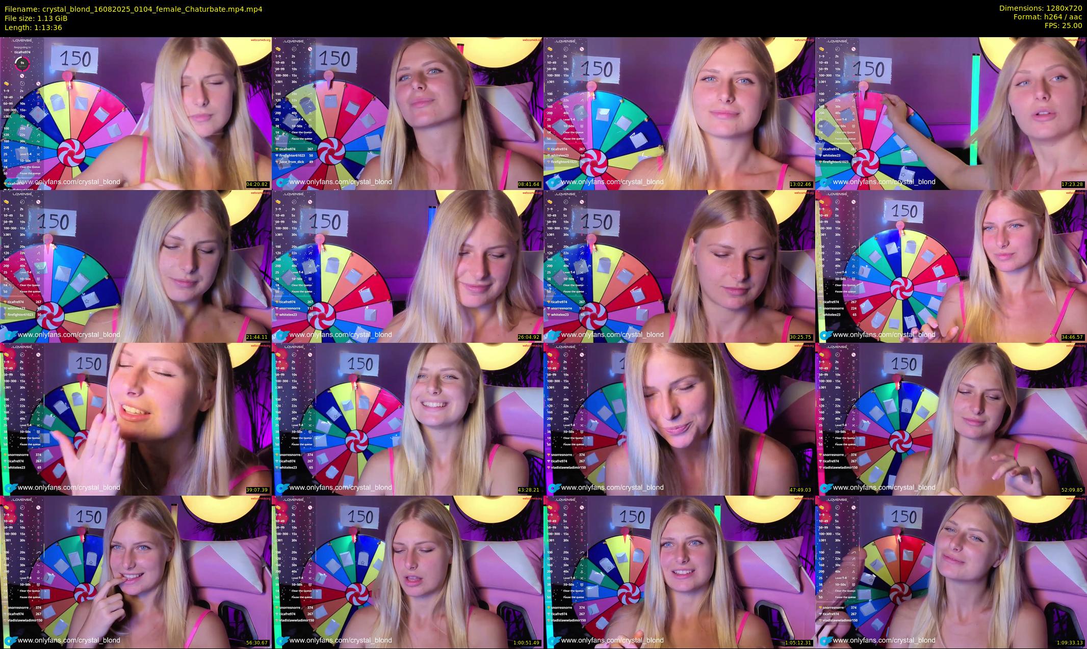 crystal_blond — 74 minute Chaturbate female cam show recording, 720p, Aug 16, 2025