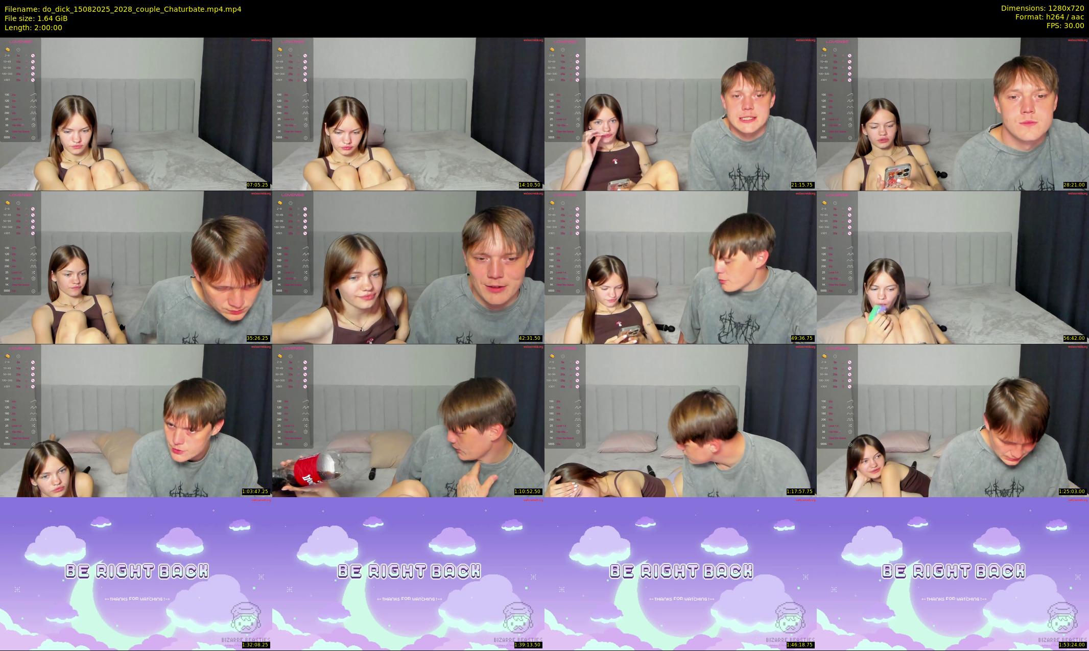 do_dick — 120 minute Chaturbate couple cam show recording, 720p, Aug 15, 2025