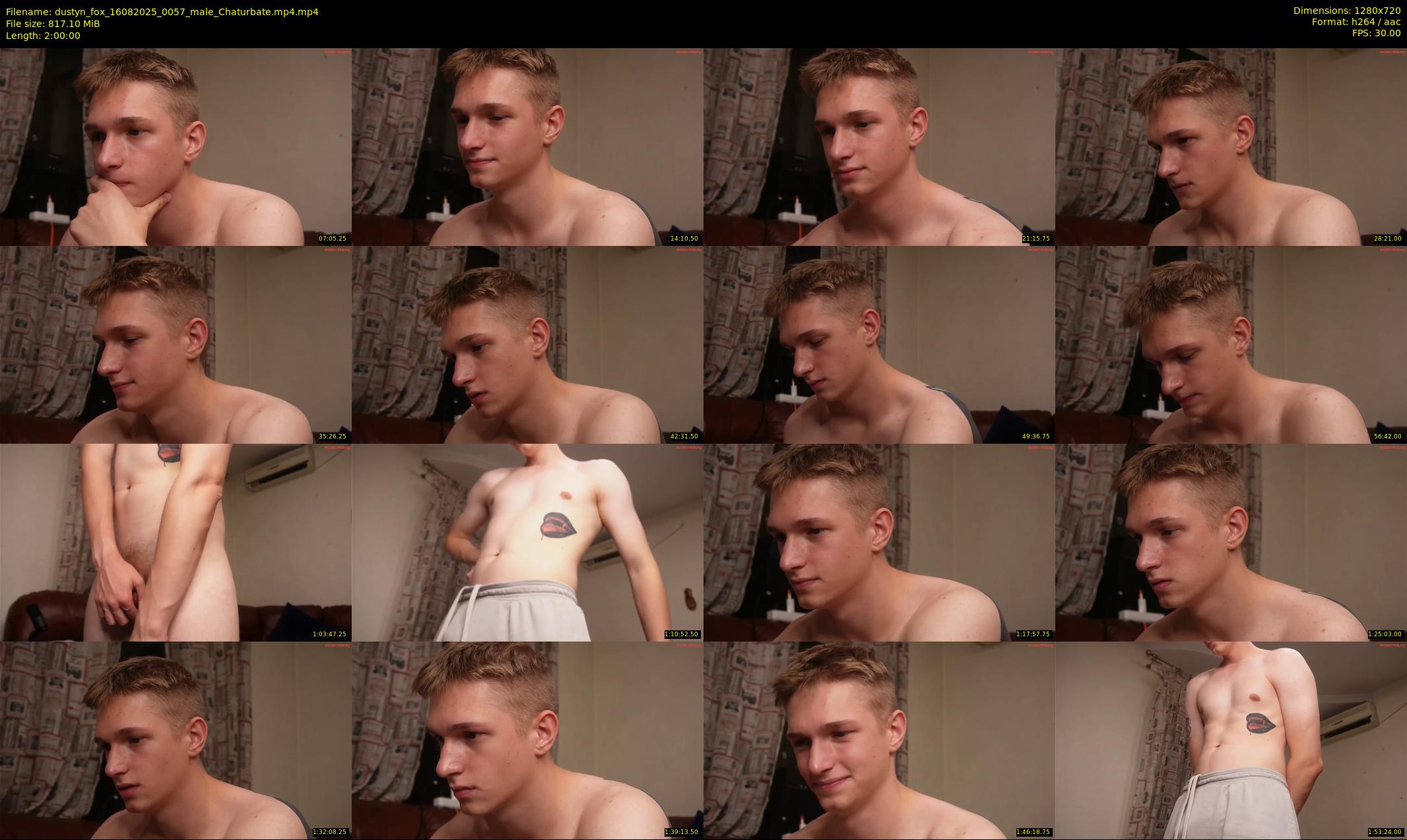 dustyn_fox — 120 minute Chaturbate male cam show recording, 720p, Aug 16, 2025