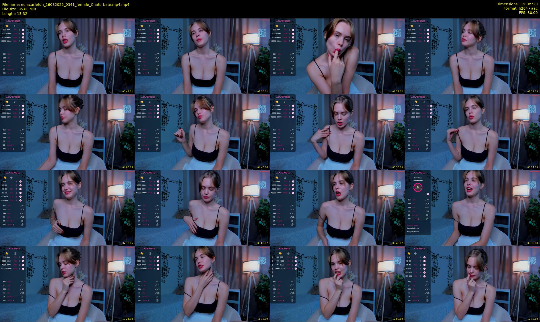edlacarleton — 14 minute Chaturbate female cam show recording, 720p, Aug 16, 2025