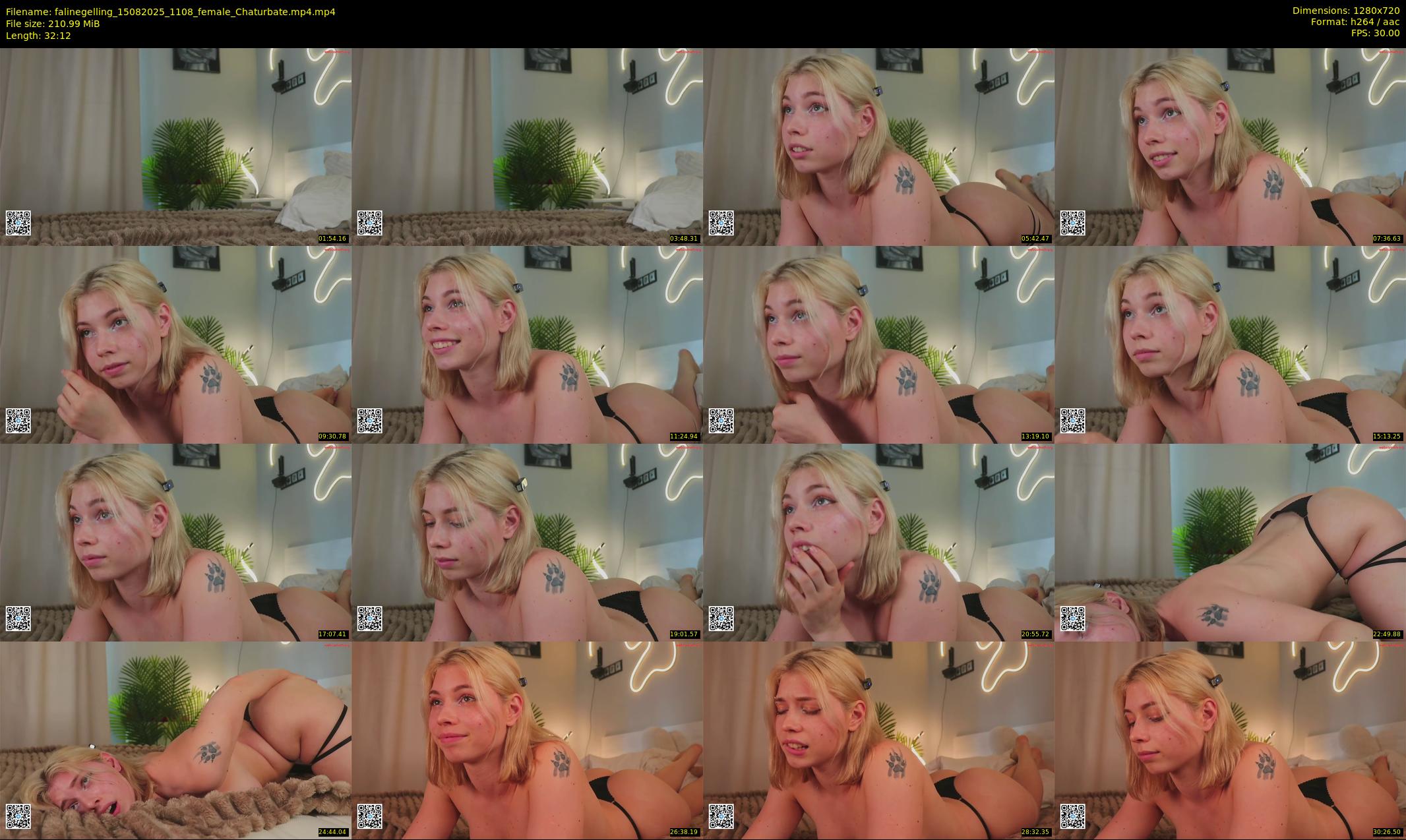 falinegelling — 33 minute Chaturbate female cam show recording, 720p, Aug 15, 2025