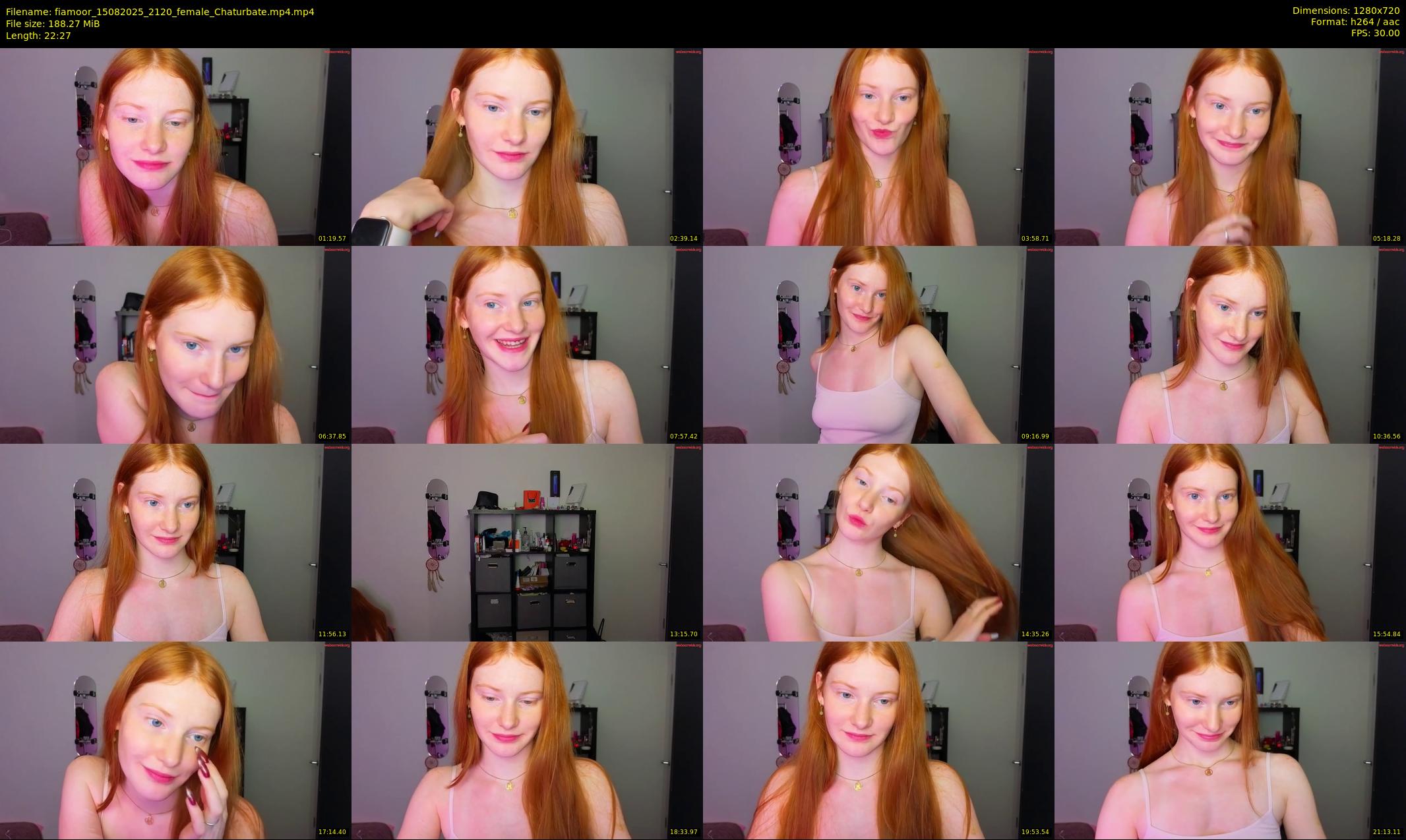 fiamoor — 23 minute Chaturbate female cam show recording, 720p, Aug 15, 2025