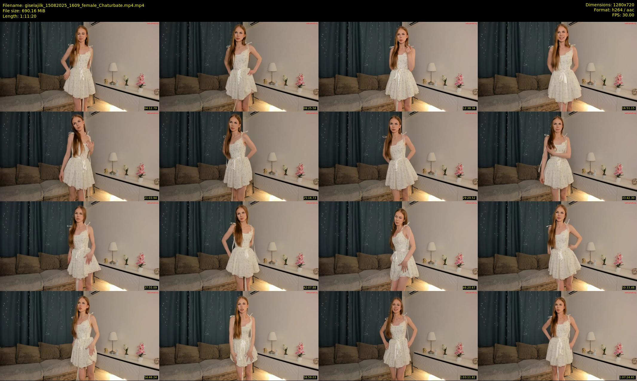 giselajilk — 72 minute Chaturbate female cam show recording, 720p, Aug 15, 2025