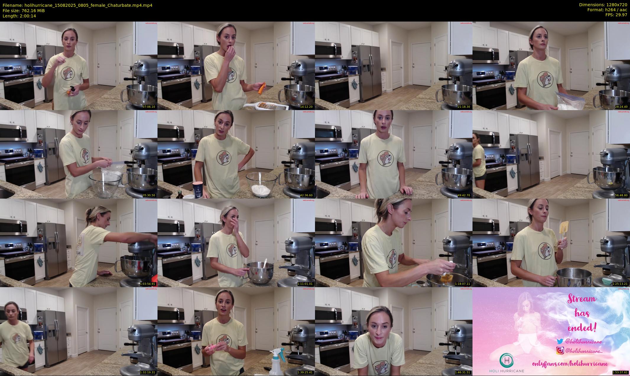 holihurricane — 121 minute Chaturbate female cam show recording, 720p, Aug 15, 2025