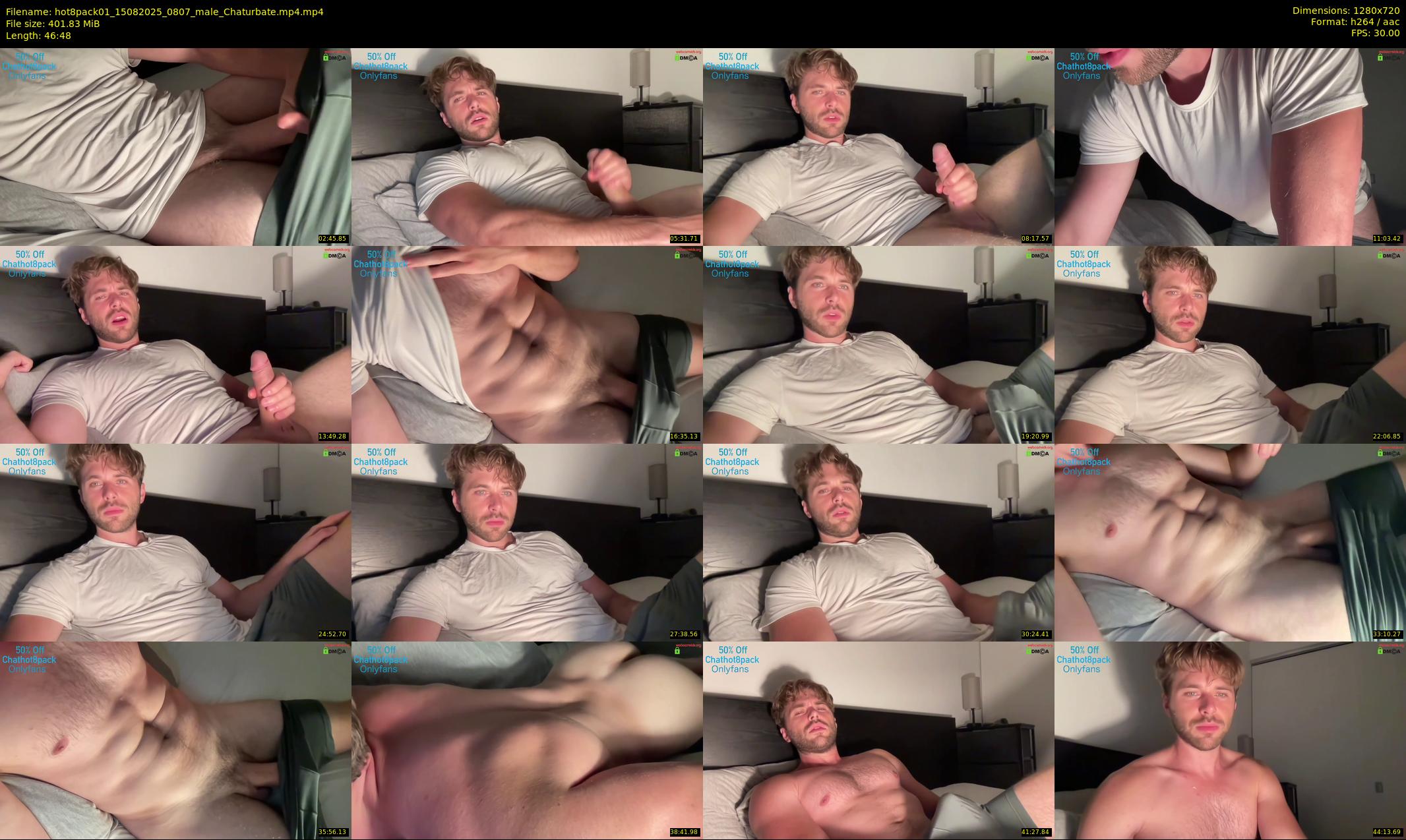 hot8pack01 — 47 minute Chaturbate male cam show recording, 720p, Aug 15, 2025