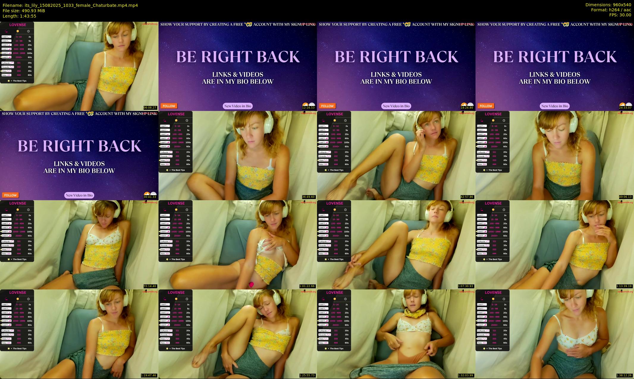 its_lily — 104 minute Chaturbate female cam show recording, 480p, Aug 15, 2025
