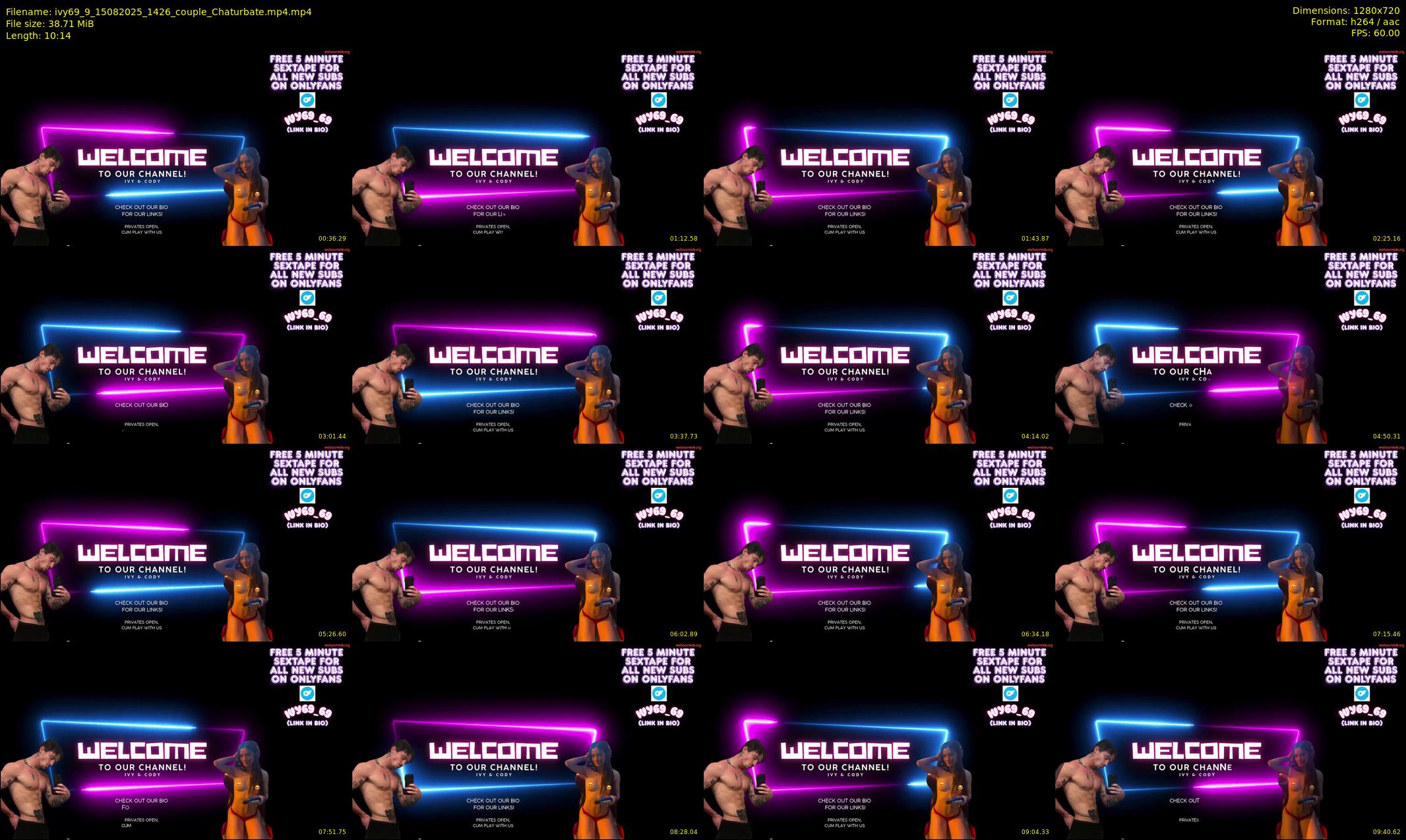 ivy69_9 — 11 minute Chaturbate couple cam show recording, 720p, Aug 15, 2025