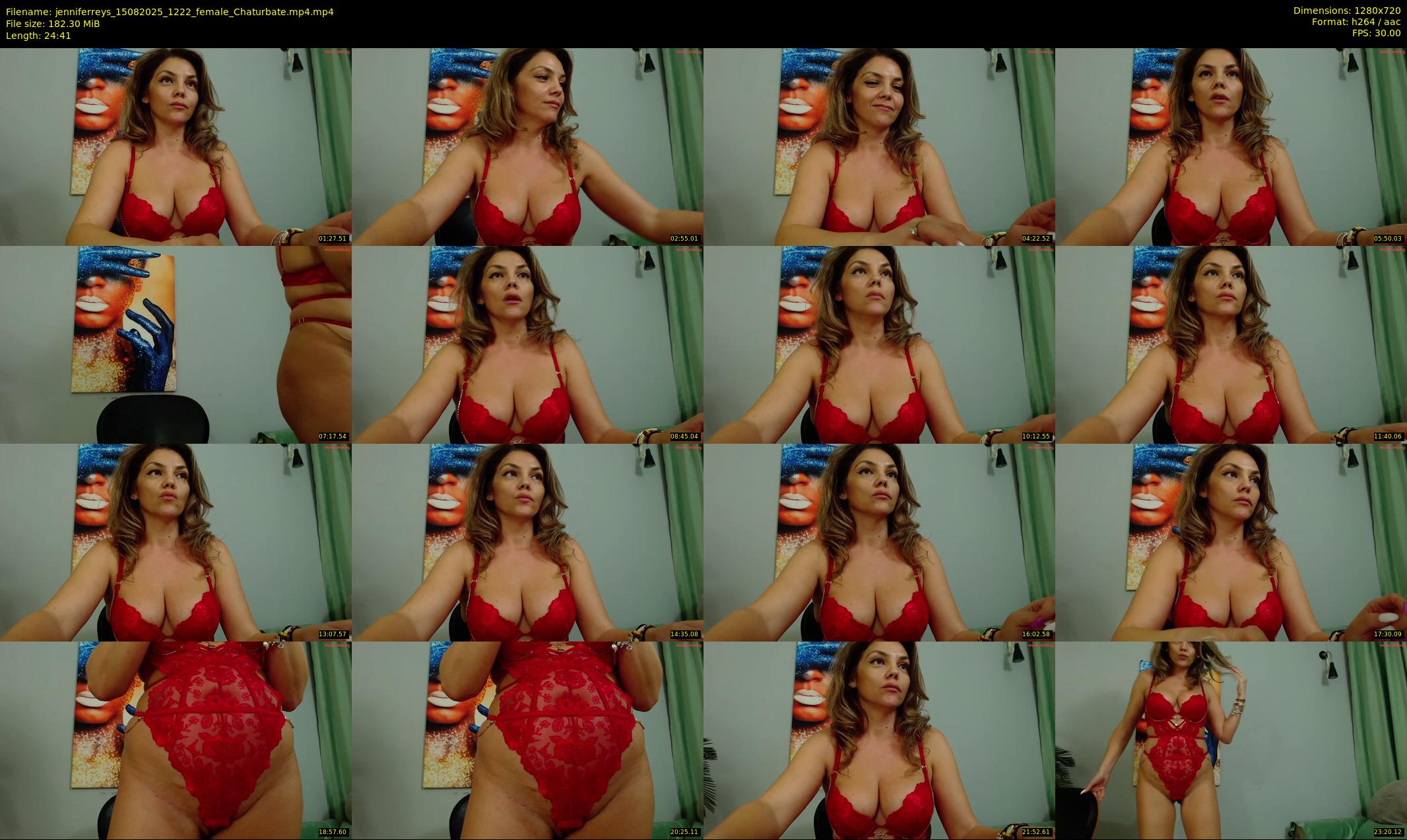 jenniferreys — 25 minute Chaturbate female cam show recording, 720p, Aug 15, 2025