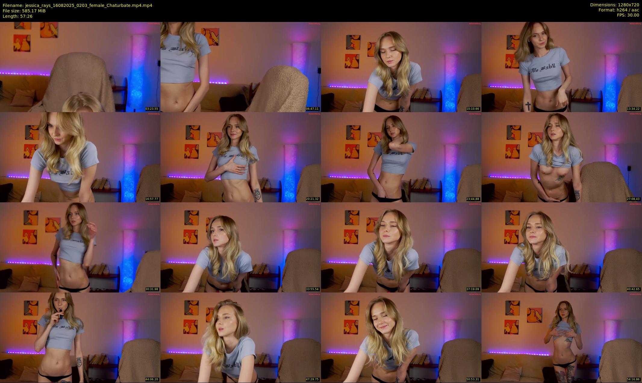 jessica_rays — 58 minute Chaturbate couple cam show recording, 720p, Aug 16, 2025
