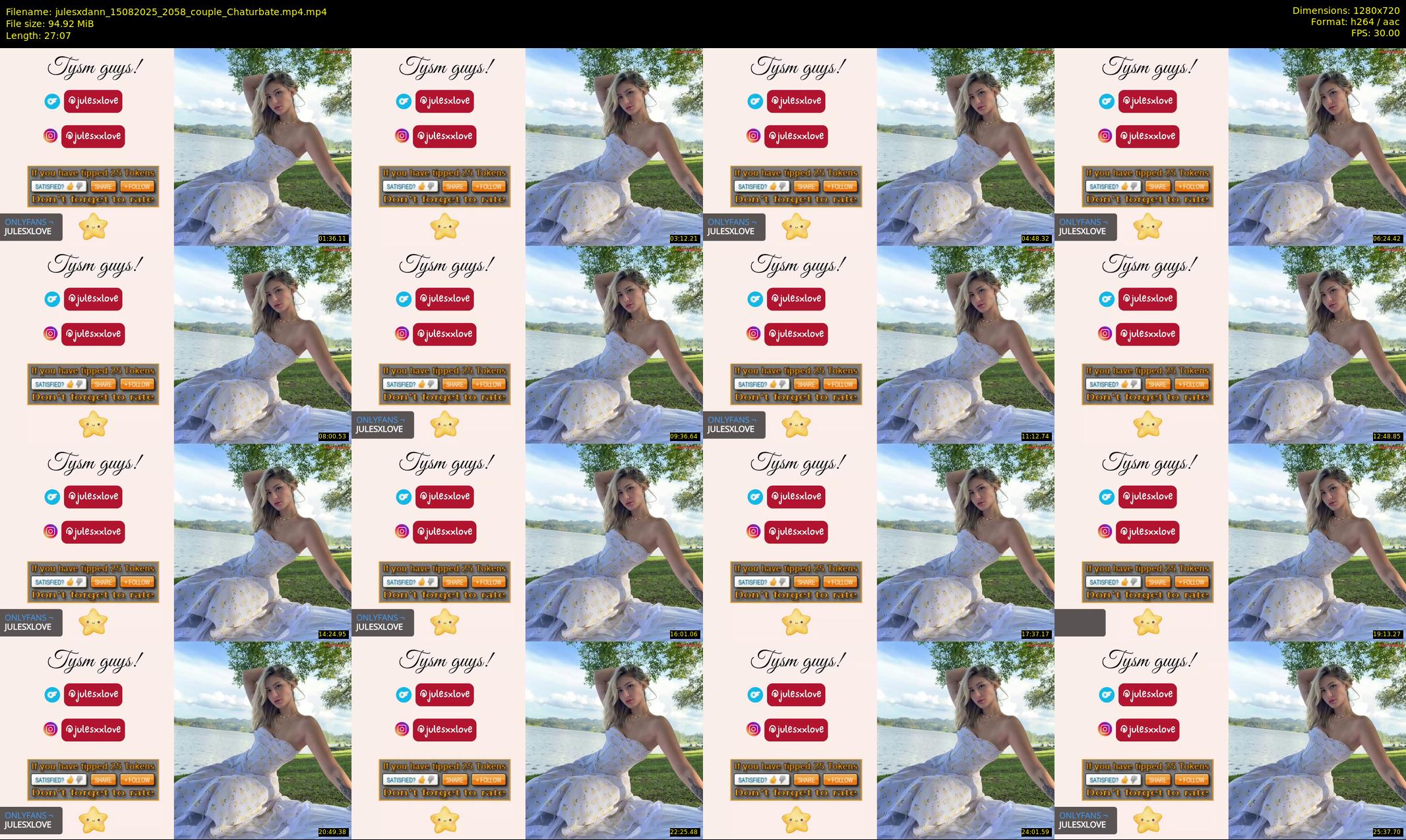 julesxdann — 28 minute Chaturbate couple cam show recording, 720p, Aug 15, 2025